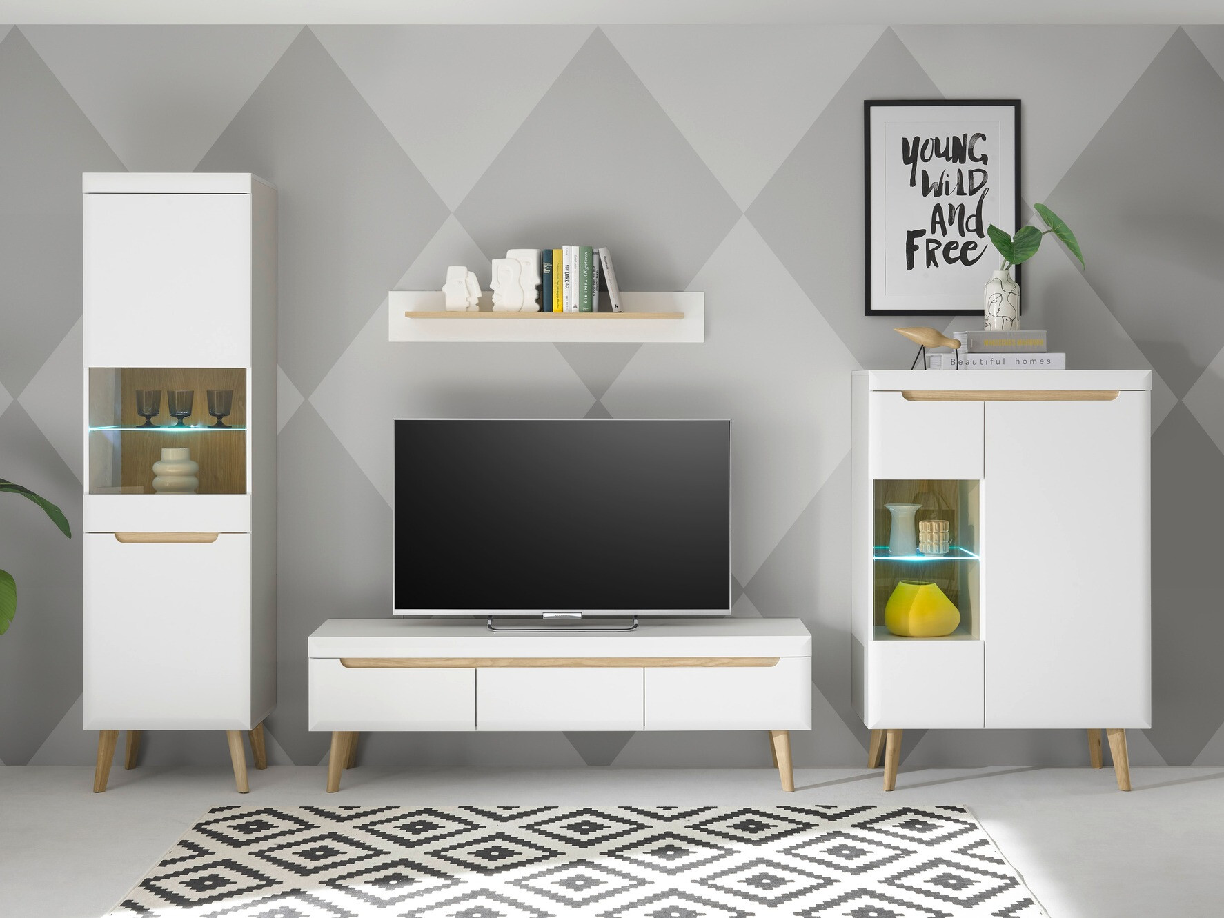 Set de living Vircava 111 (Alb)