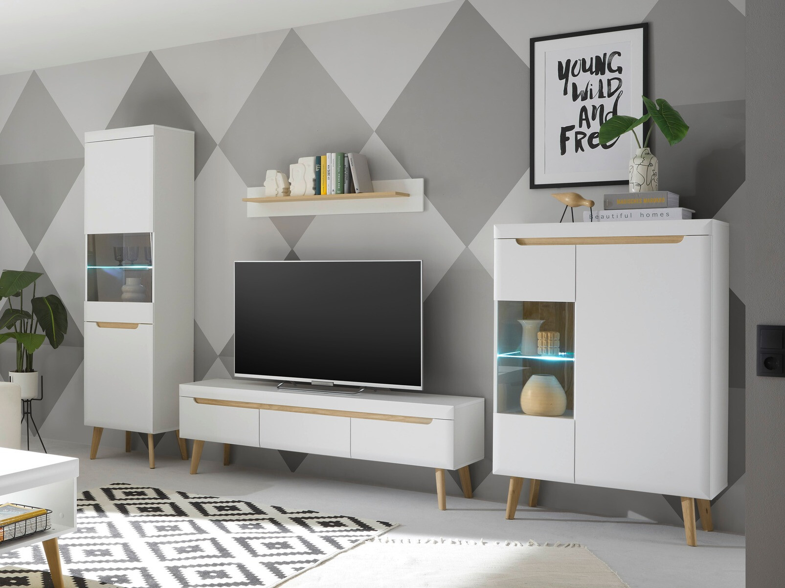 Set de living Vircava 111 (Alb)