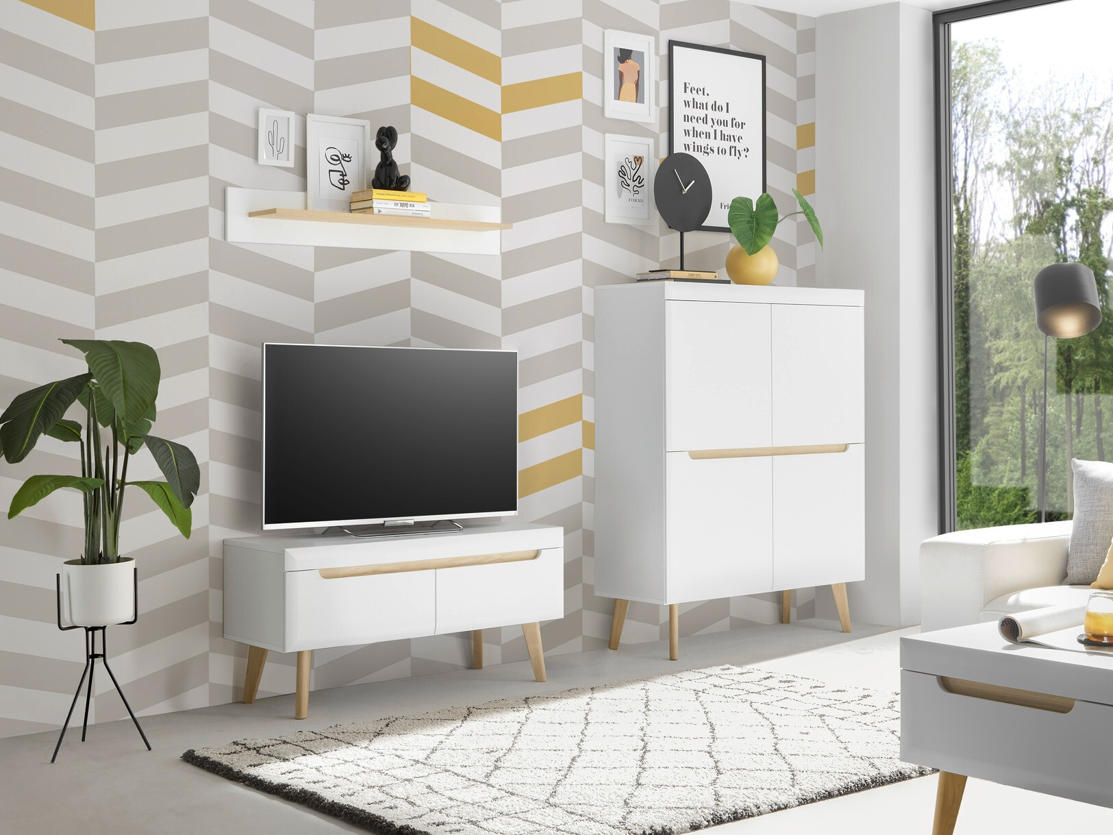 Set de living Vircava 115 (Alb)