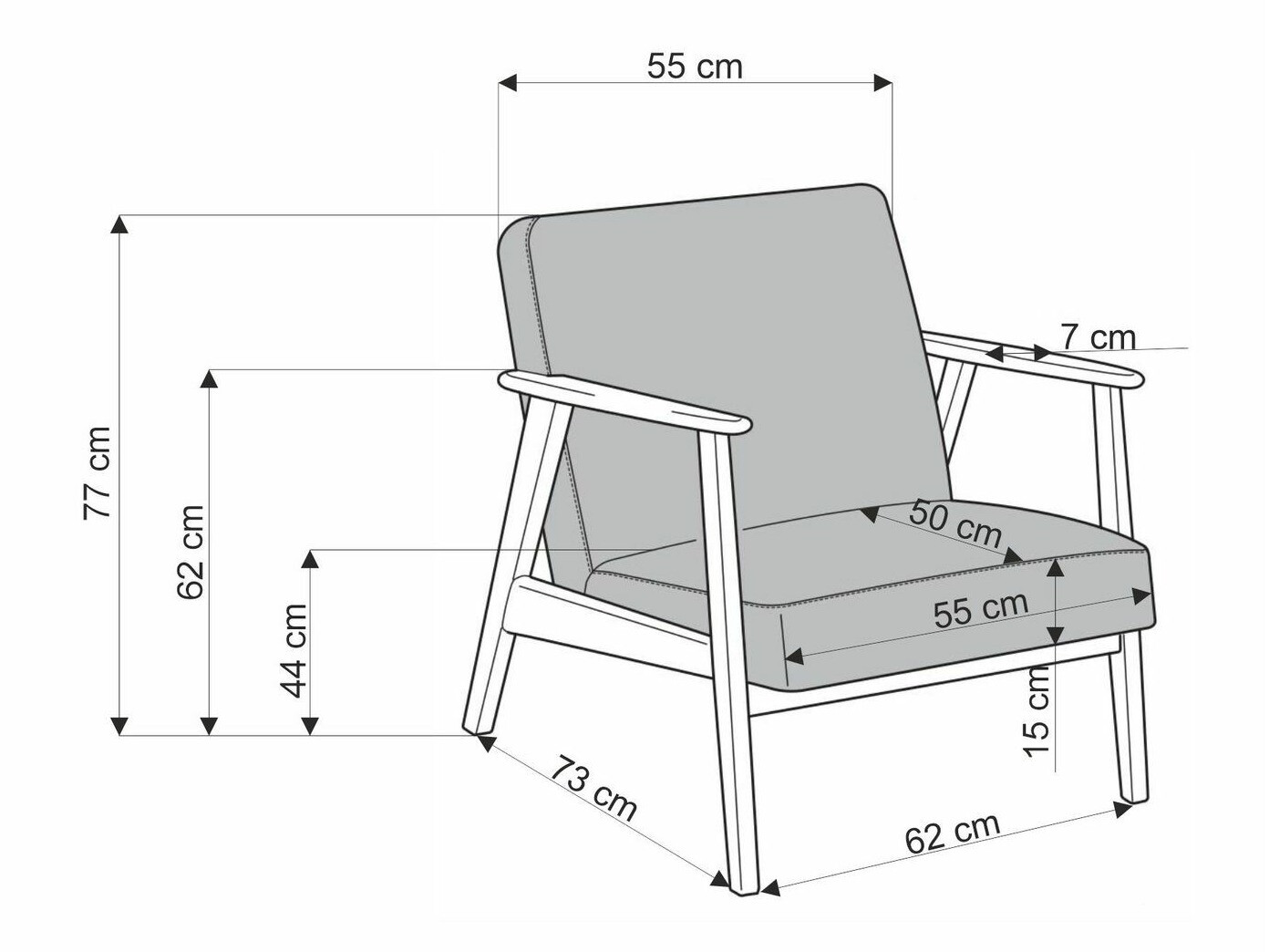 Fotoliu Houston 2116 (Castel 15)