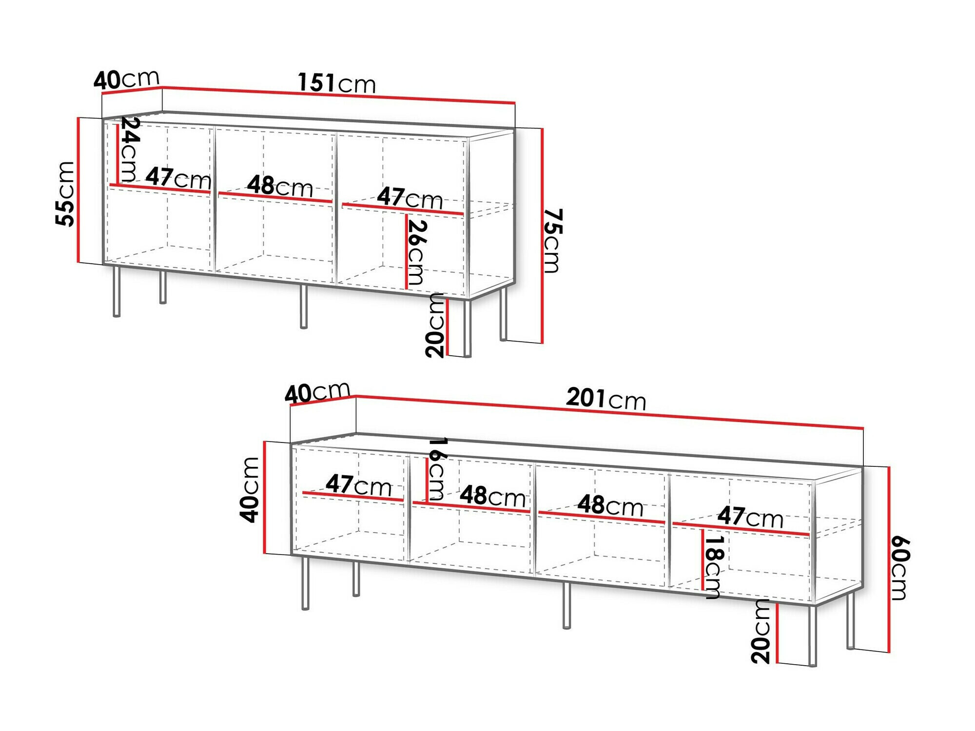 Set de living Celra I (Alb)