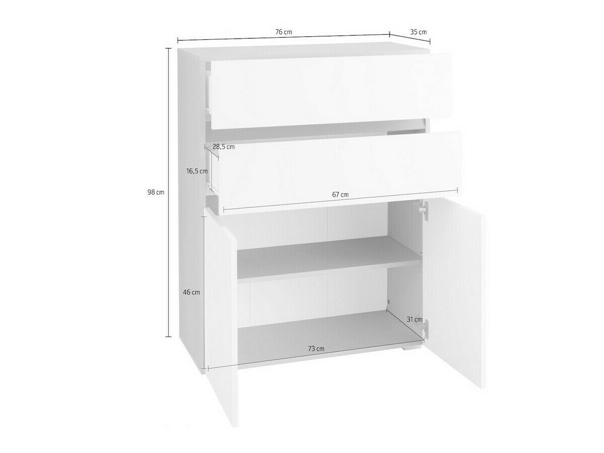 Cabinet de baie neancorat Soncamu 101 (Stejar)