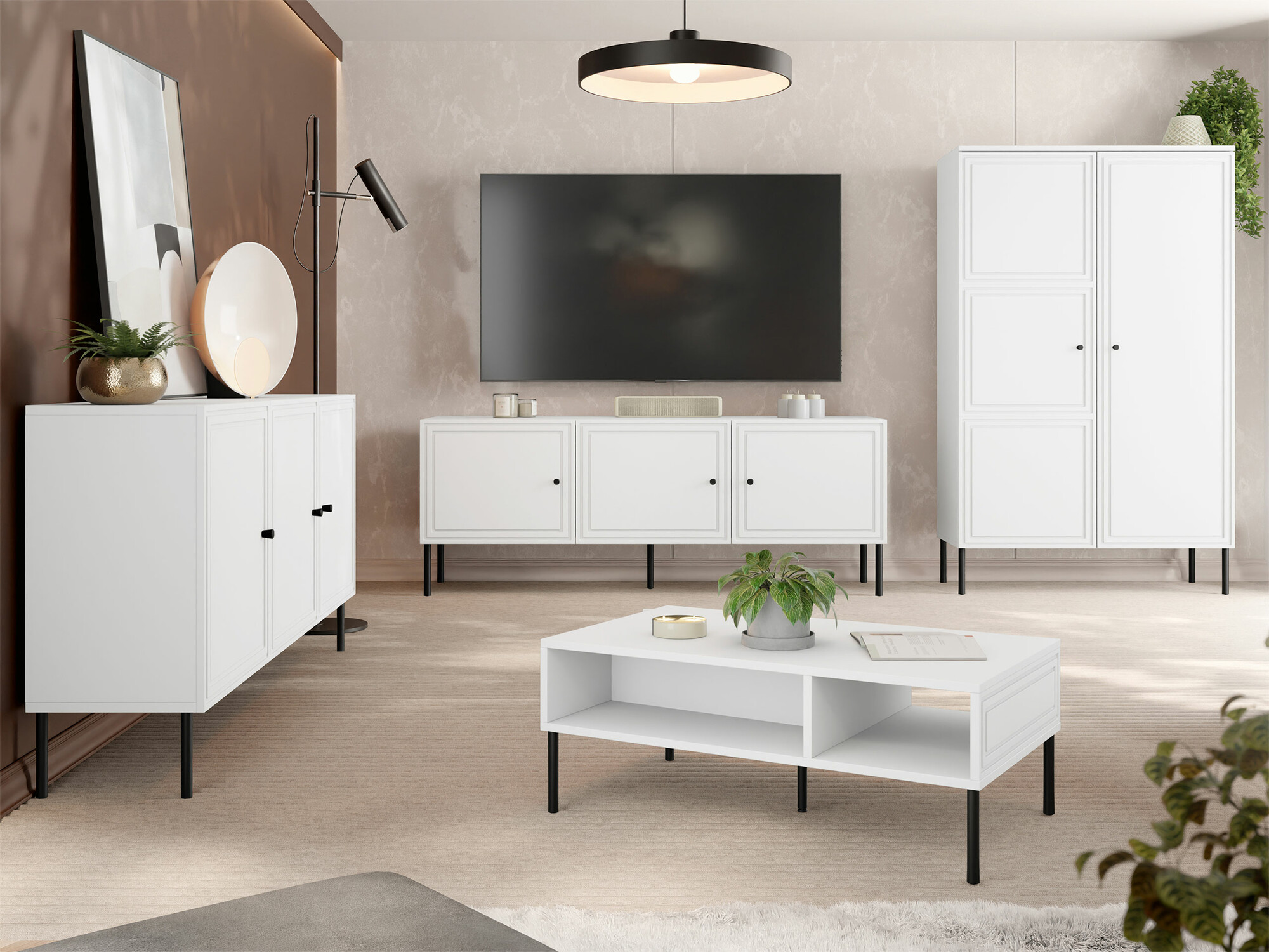 Set de living Celra (Alb)