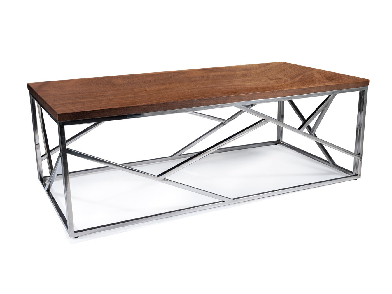 Măsuță de cafea Detroit 457 (Argint + Nuc)