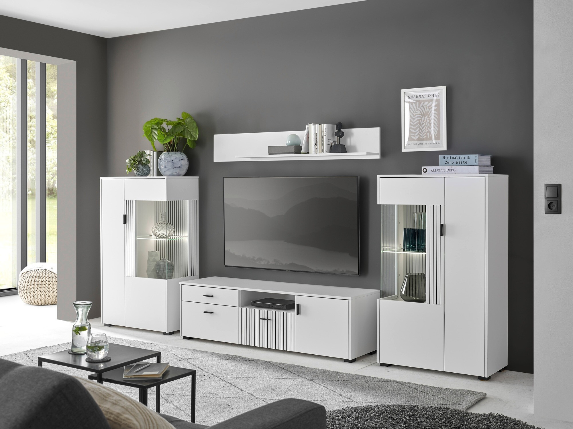 Set de living Belmelu 122 (Alb)