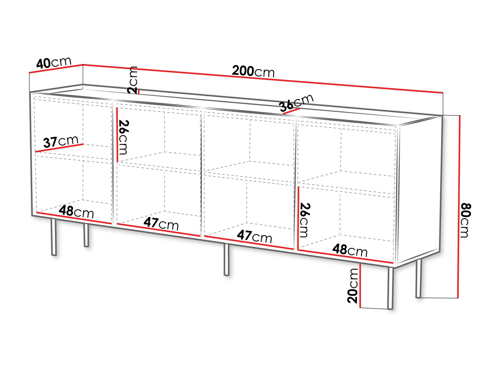 Bufet Sillen I (Alb)