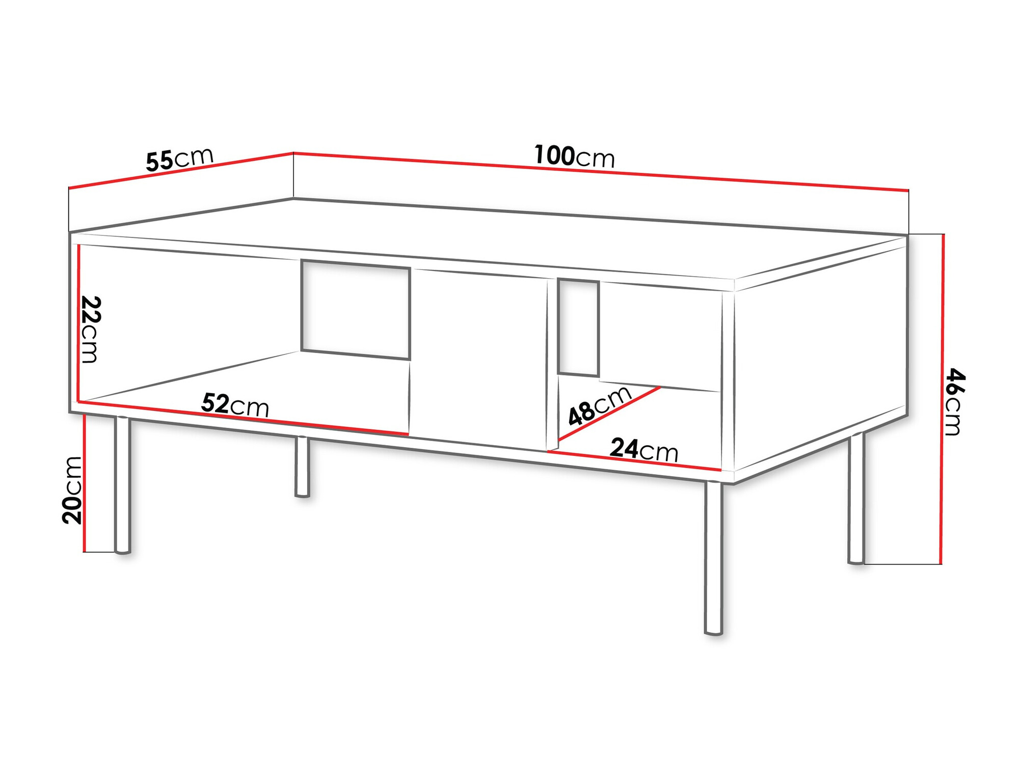 Măsuță de cafea Melala 102