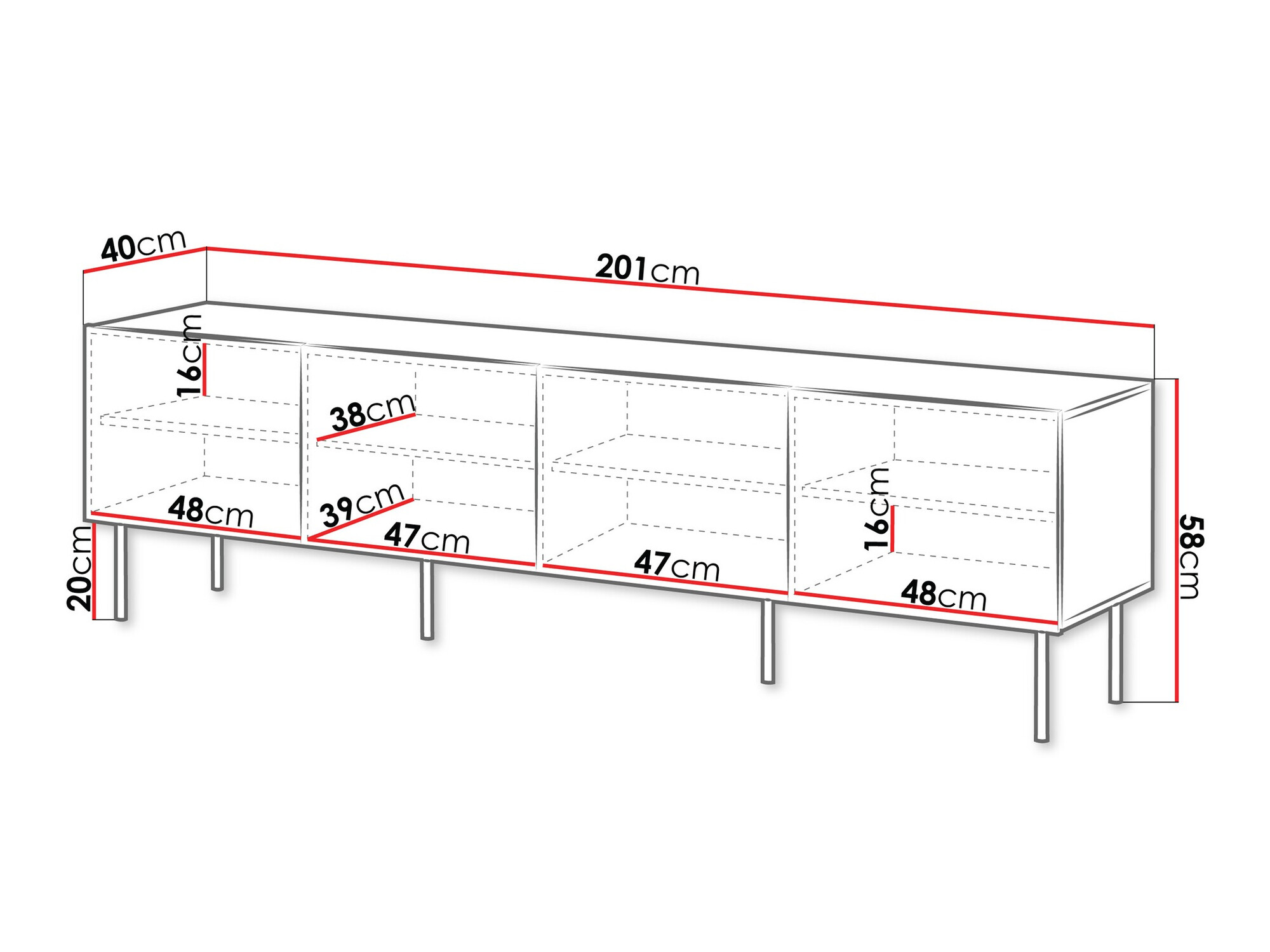 Comodă TV Dortivu 104