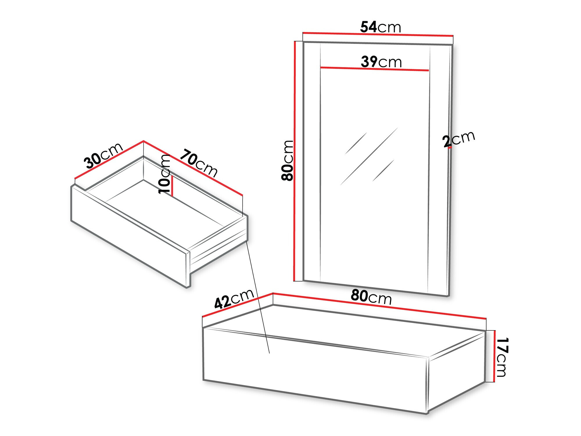 Măsuță de machiaj Fama