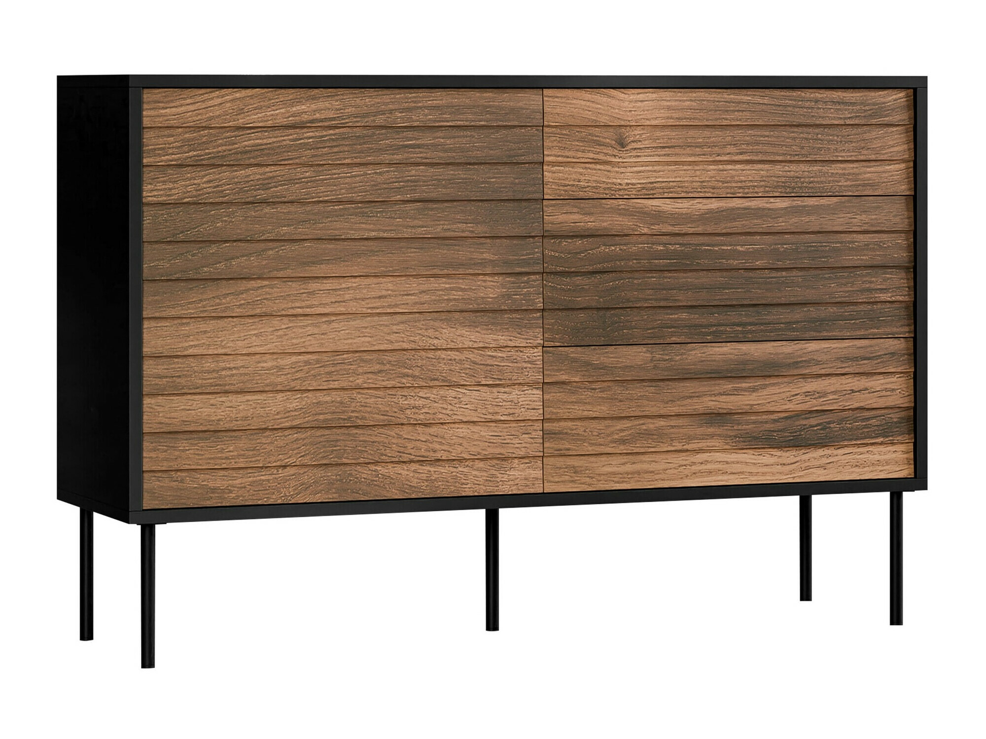 Comodă Flosoru 101 (Nuc + Negru)