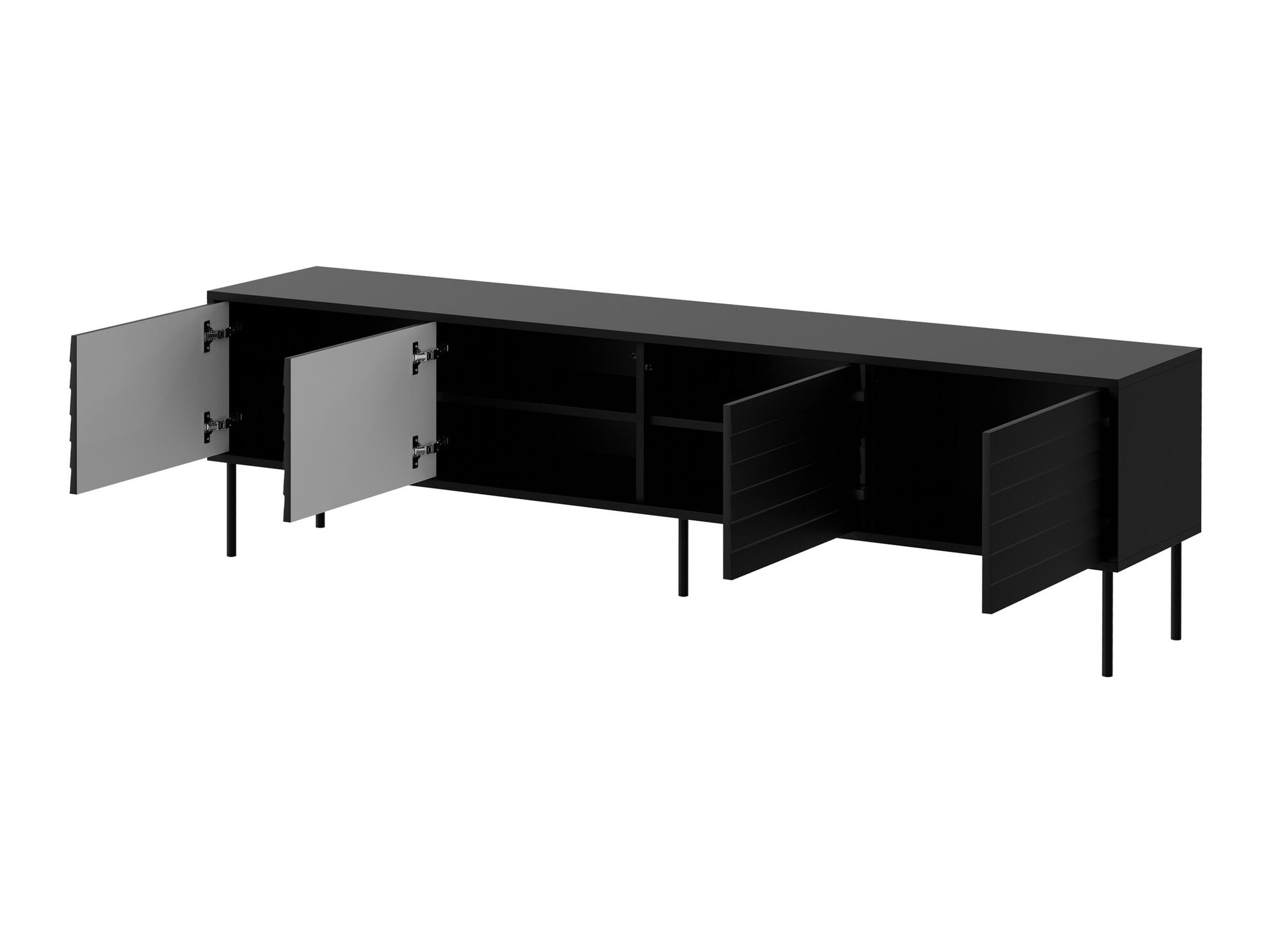 Set de living Flosoru 109 (Nuc + Negru)