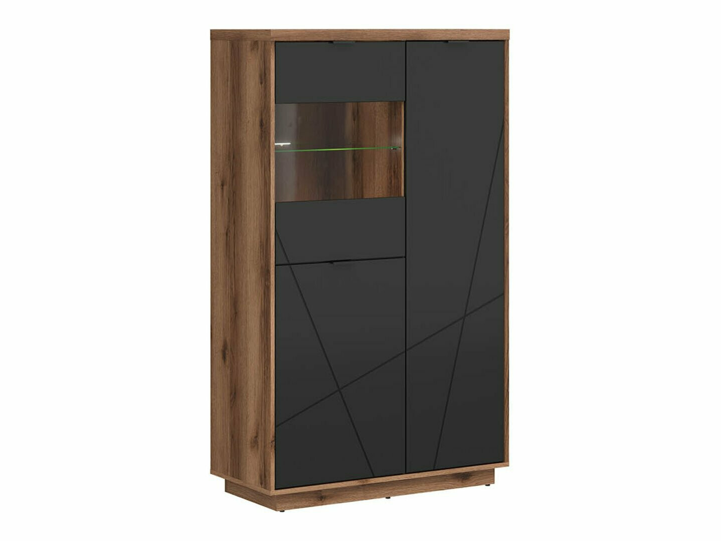 Raft Fivale 103 (Stejar Delano închis + Negru mat)