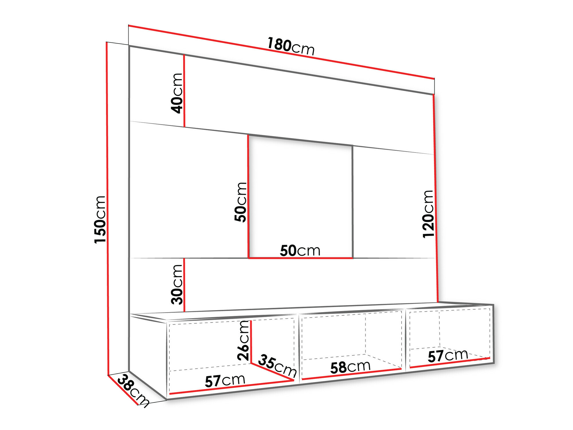 Set de living Comfivo Salix (Negru + Marmură neagră)