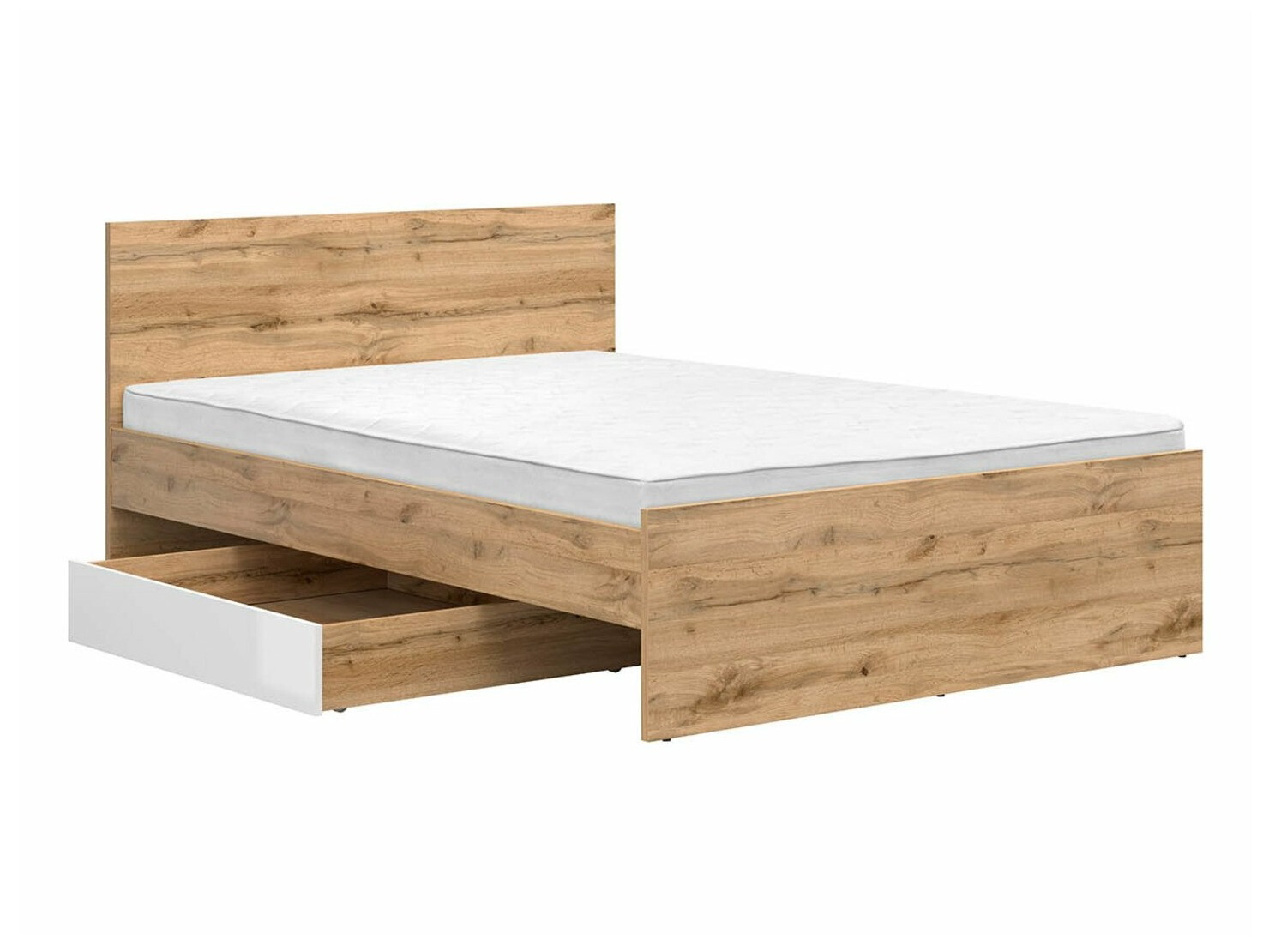 Spațiu de depozitare Tivetra 122 (Stejar Wotan + Alb lucios)