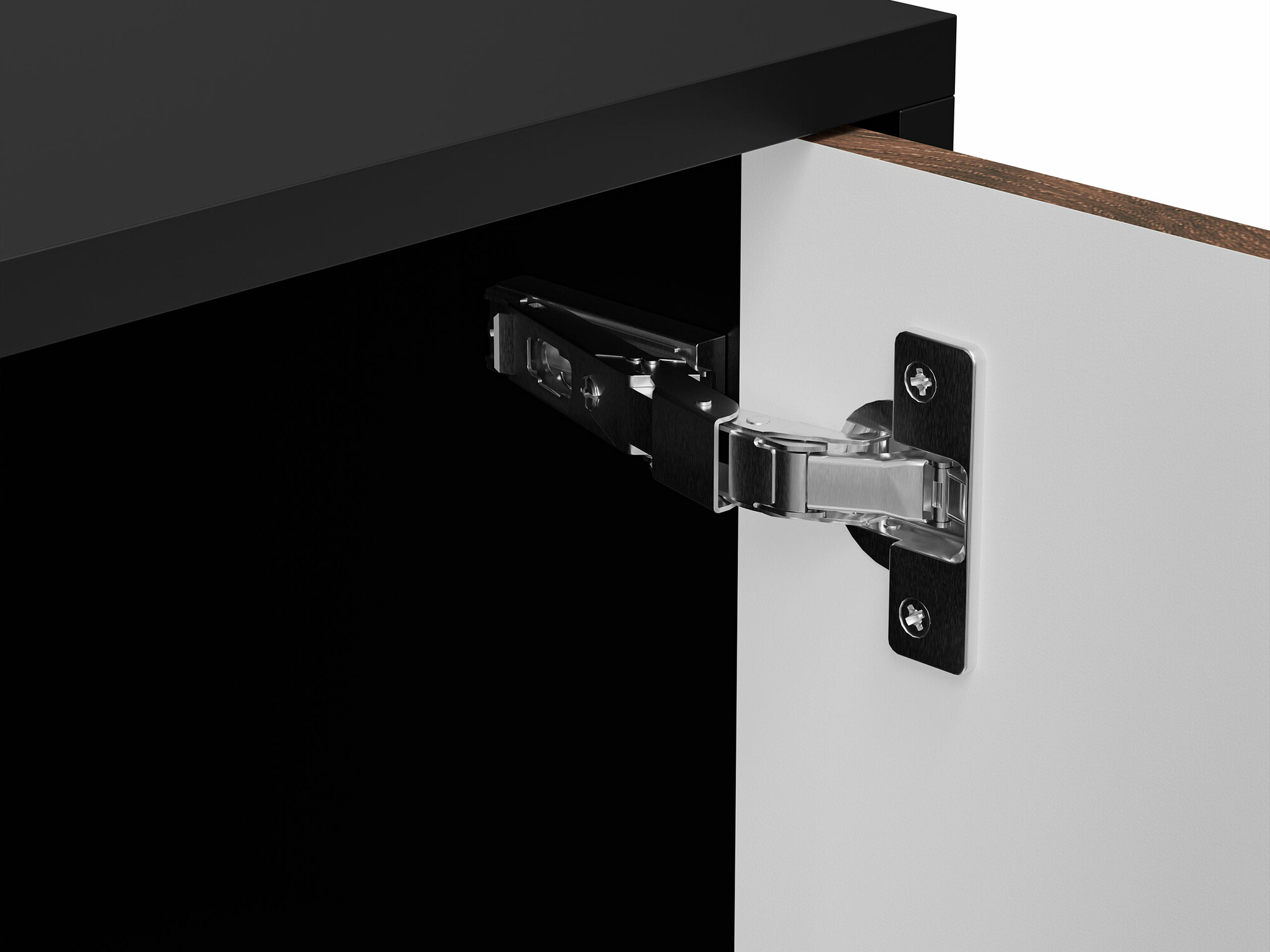 Set de living Flosoru 109 (Nuc + Negru)