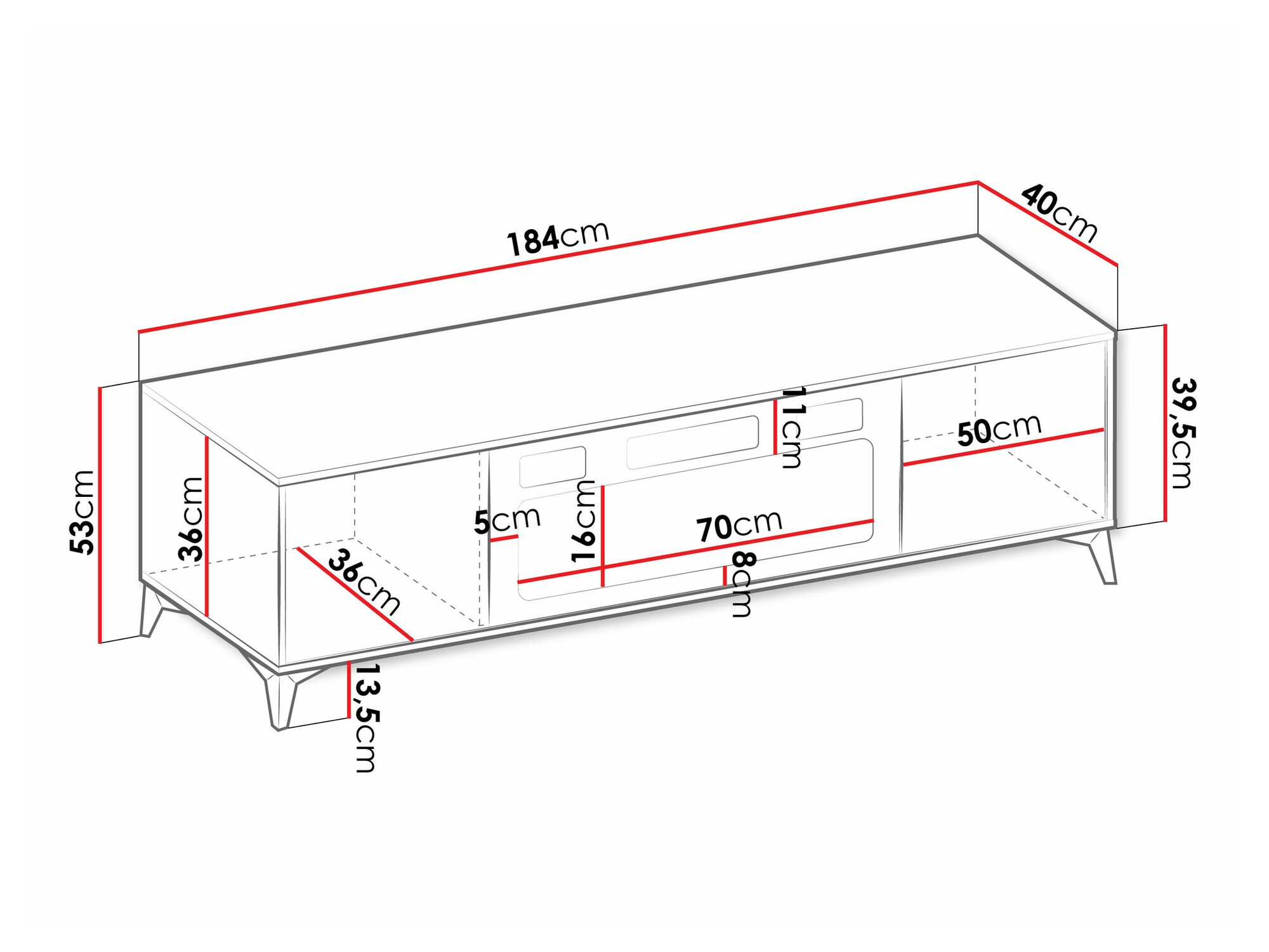 Comodă TV Comfivo Camlue 110