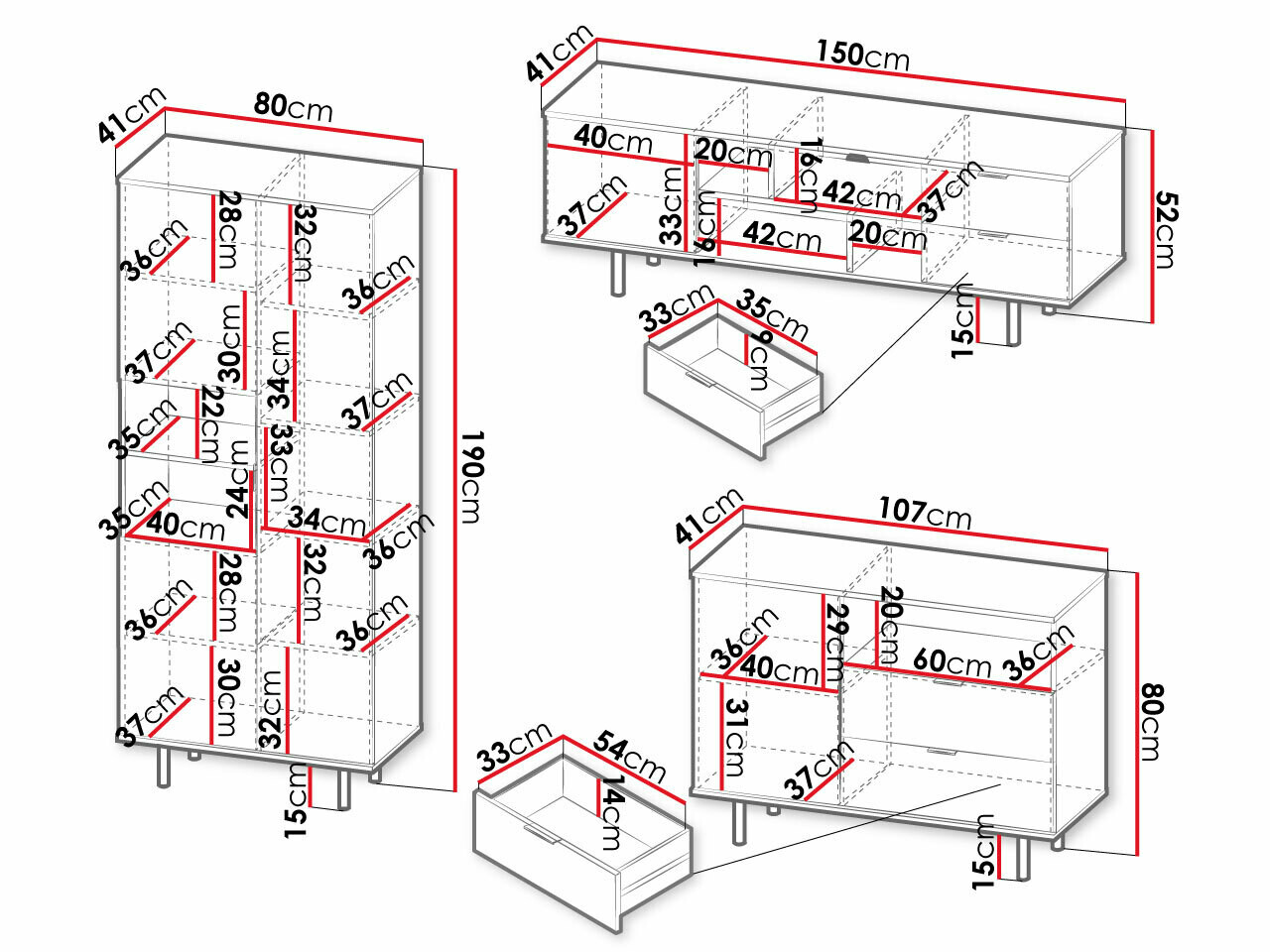 Set de living Decus II (Cașmir)