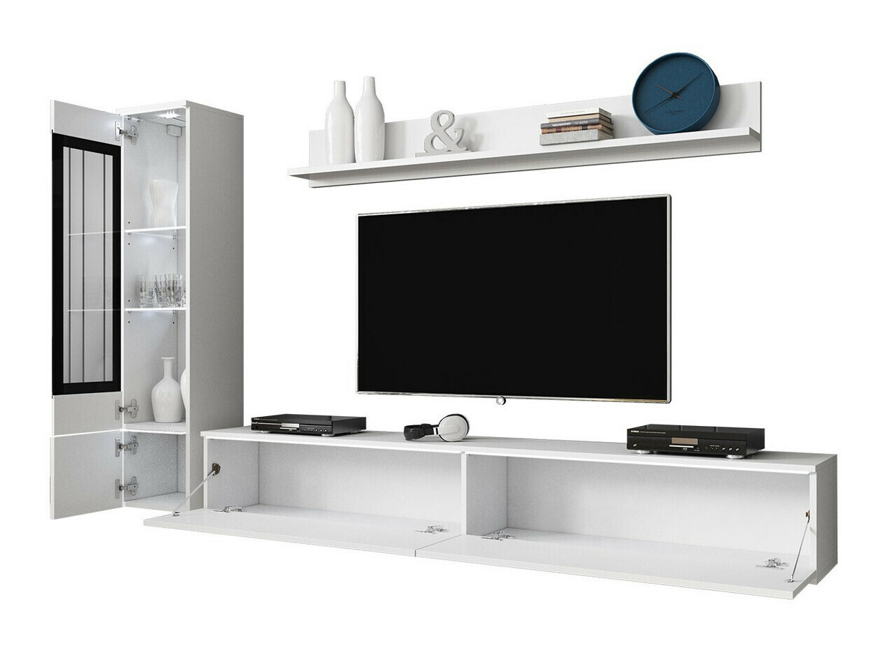 Set de living Mirfivo 100 (Stejar Wotan + Alb lucios)