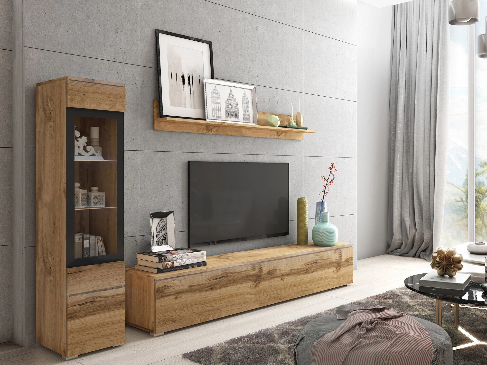 Set de living Mirfivo 100 (Stejar Wotan)