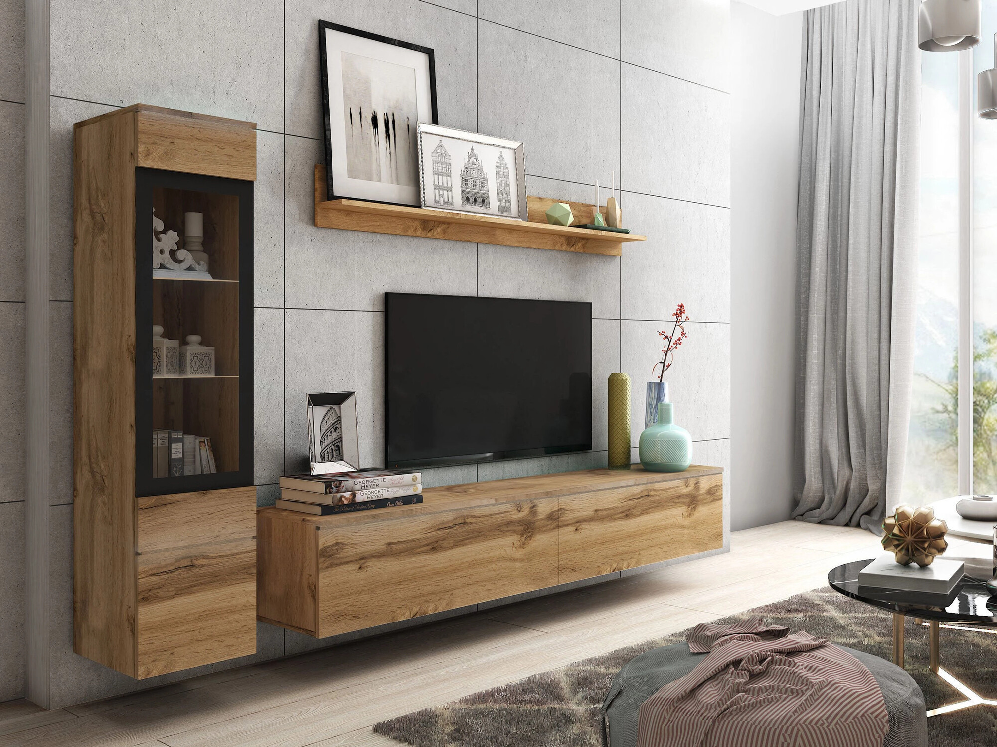 Set de living Mirfivo 100 (Stejar Wotan)