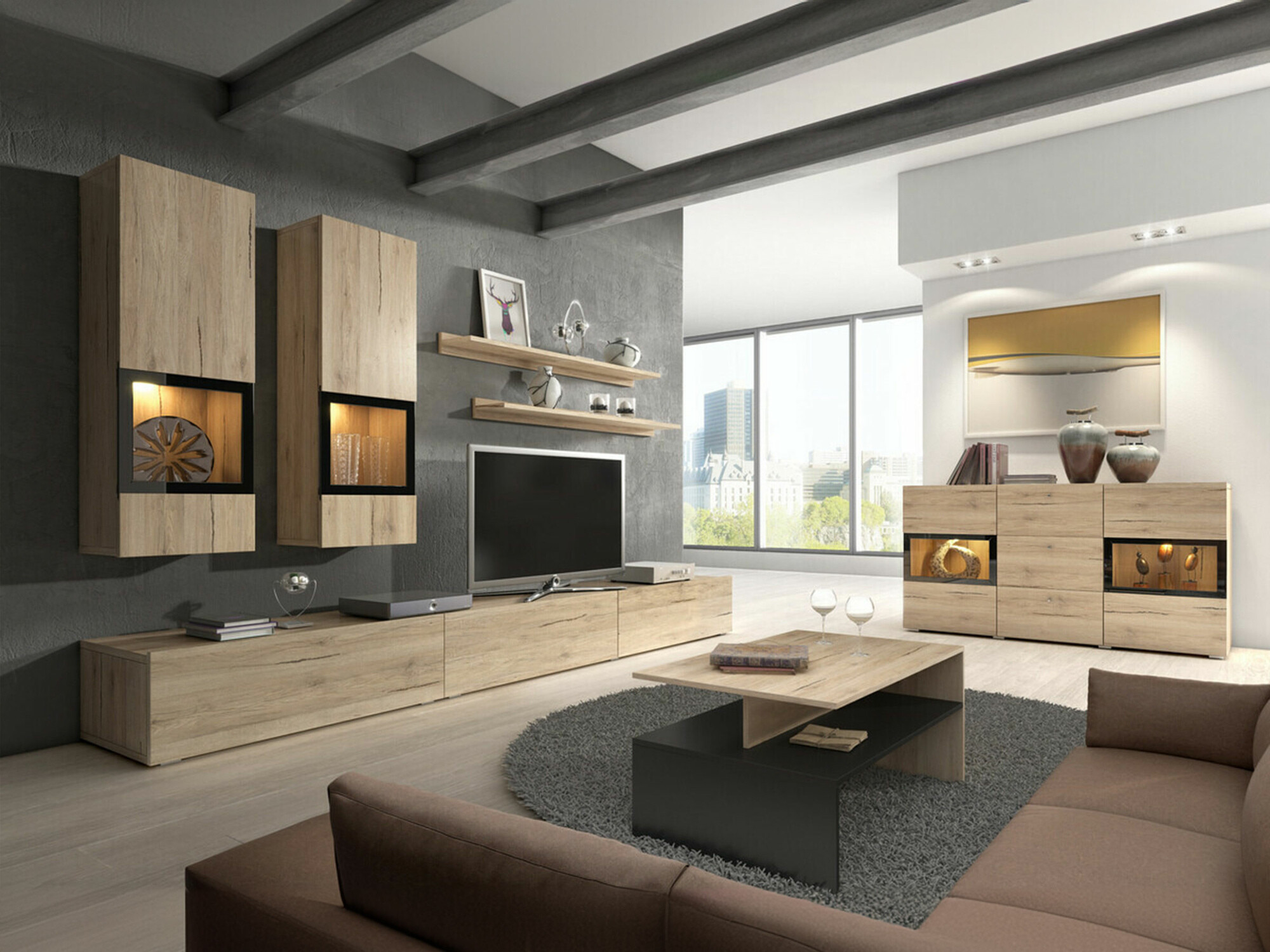 Set de living Serodeu 104 (Stejar San Remo)