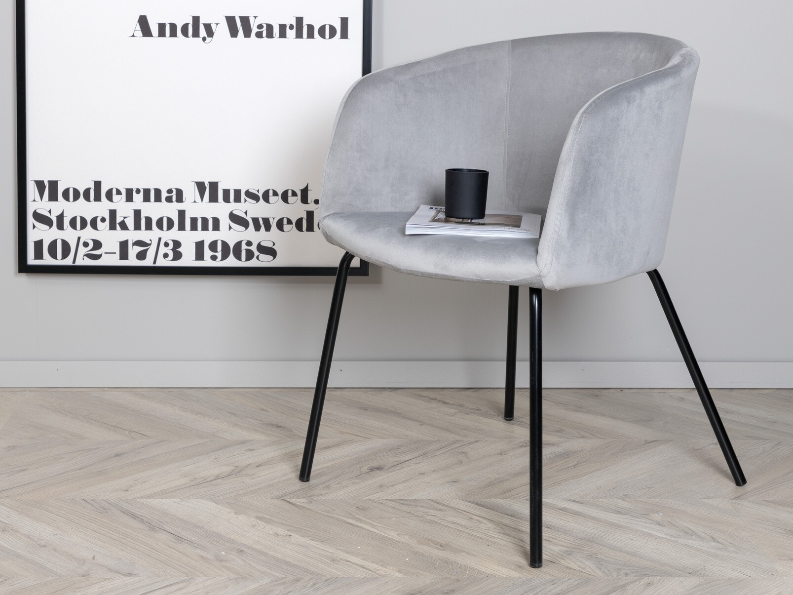 Scaun Dallas 2603 (Gri + Negru)
