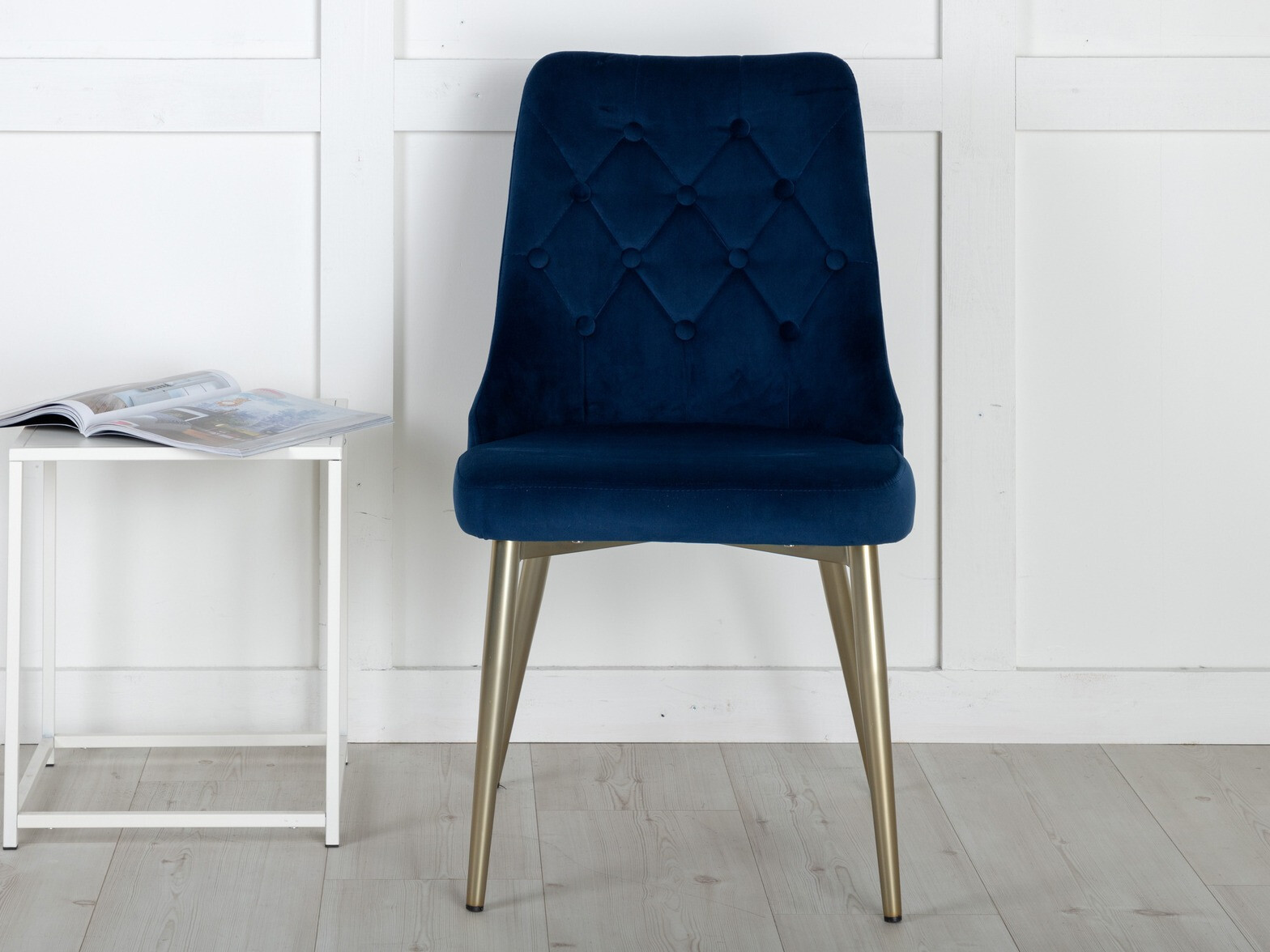 Scaun Dallas 203 (Albastru + auriu)