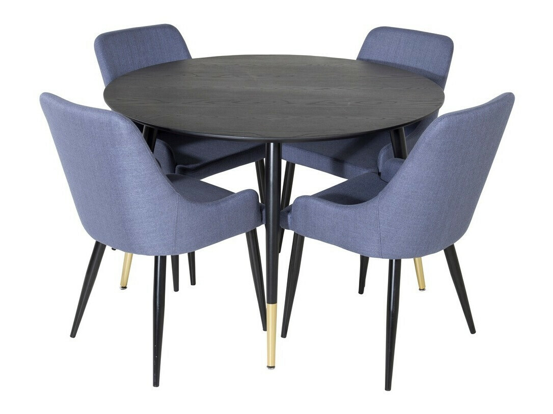 Set de dining Dallas 1181 (Albastru + Negru)