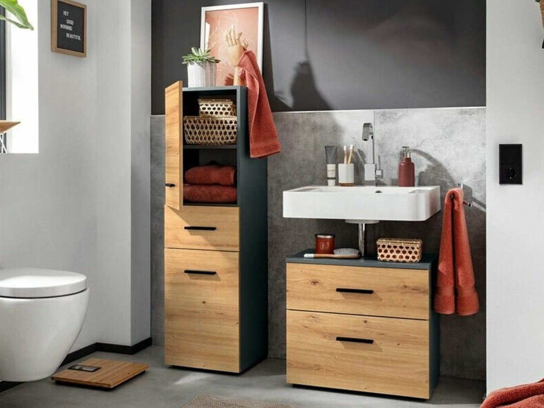 Set baie Larlori 104 (Antracit + Stejar)