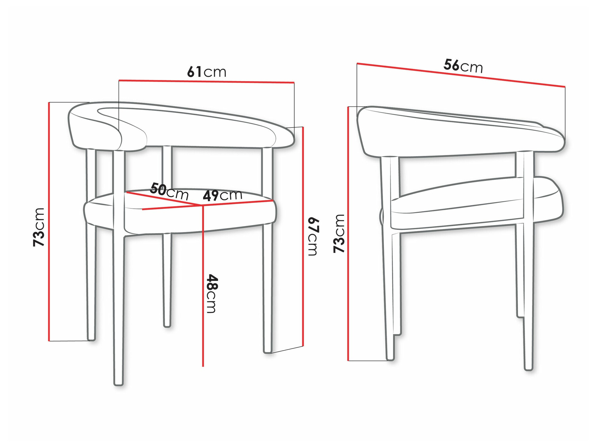 Scaun Jackson 110 (Magic Velvet 2258)