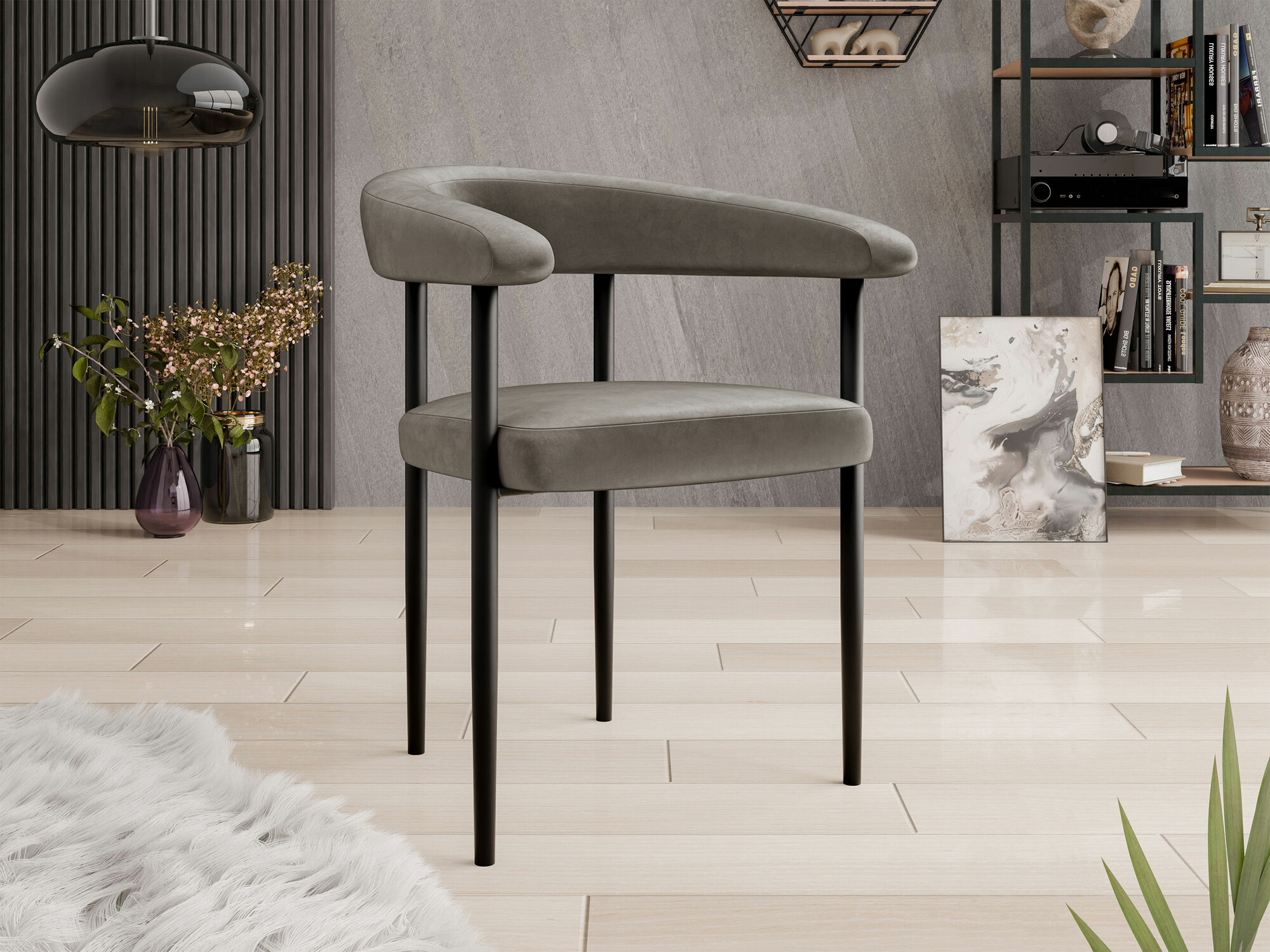 Scaun Jackson 110 (Negru + Magic Velvet 2209)