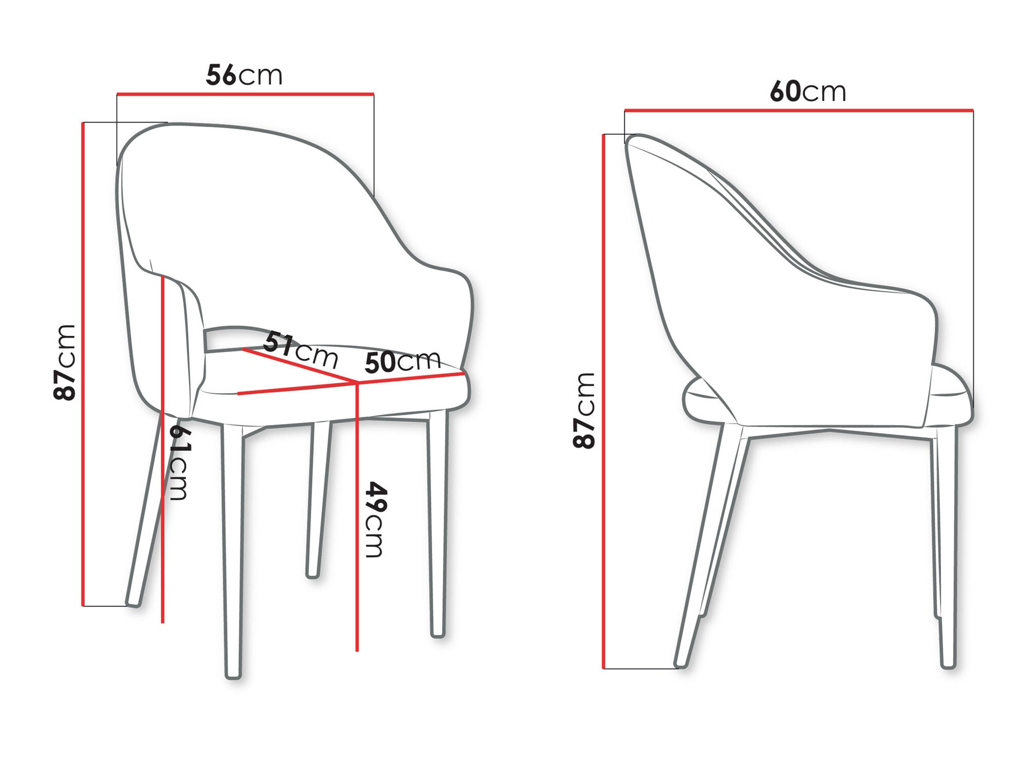Scaun Jackson 116 (Magic Velvet 2240)