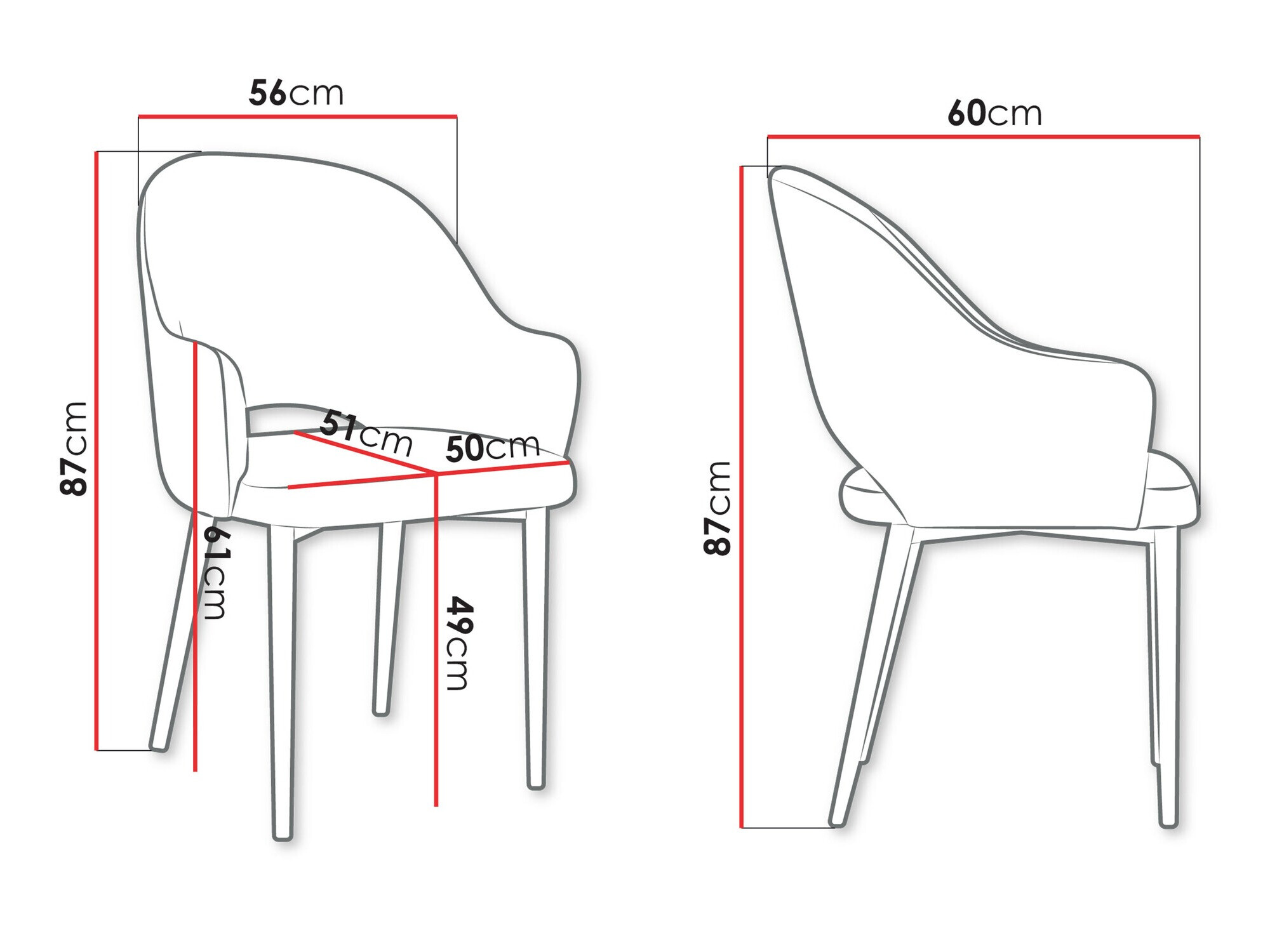 Scaun Jackson 116 (Magic Velvet 2250)
