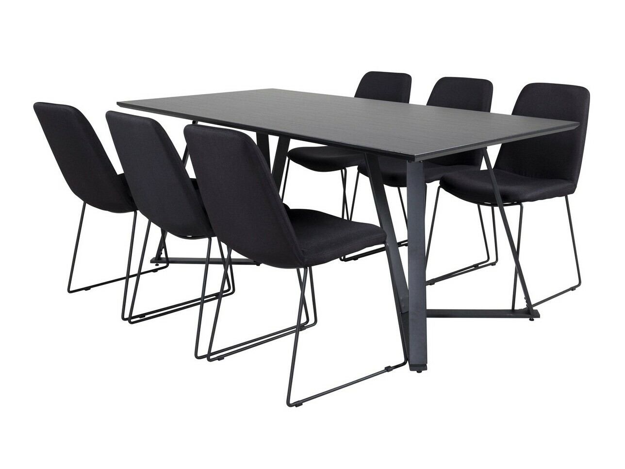 Set de dining Dallas 1972 (Negru)