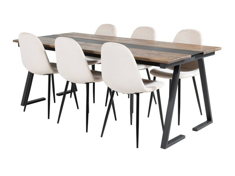 Set de mese Dallas 1949 (Negru + Bej)