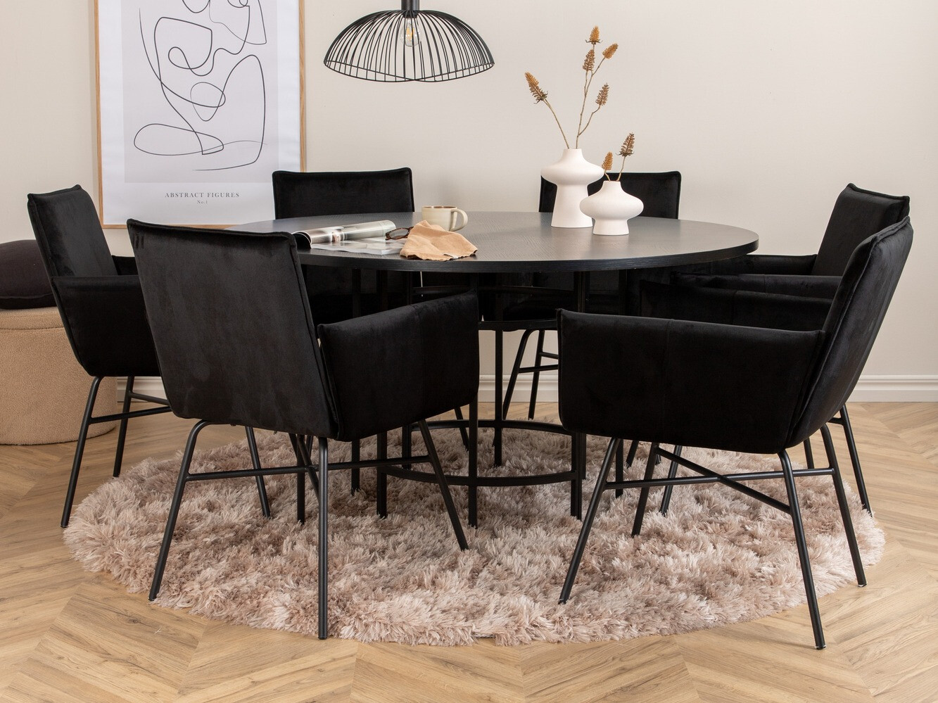 Set de mese Dallas 2391 (Negru)