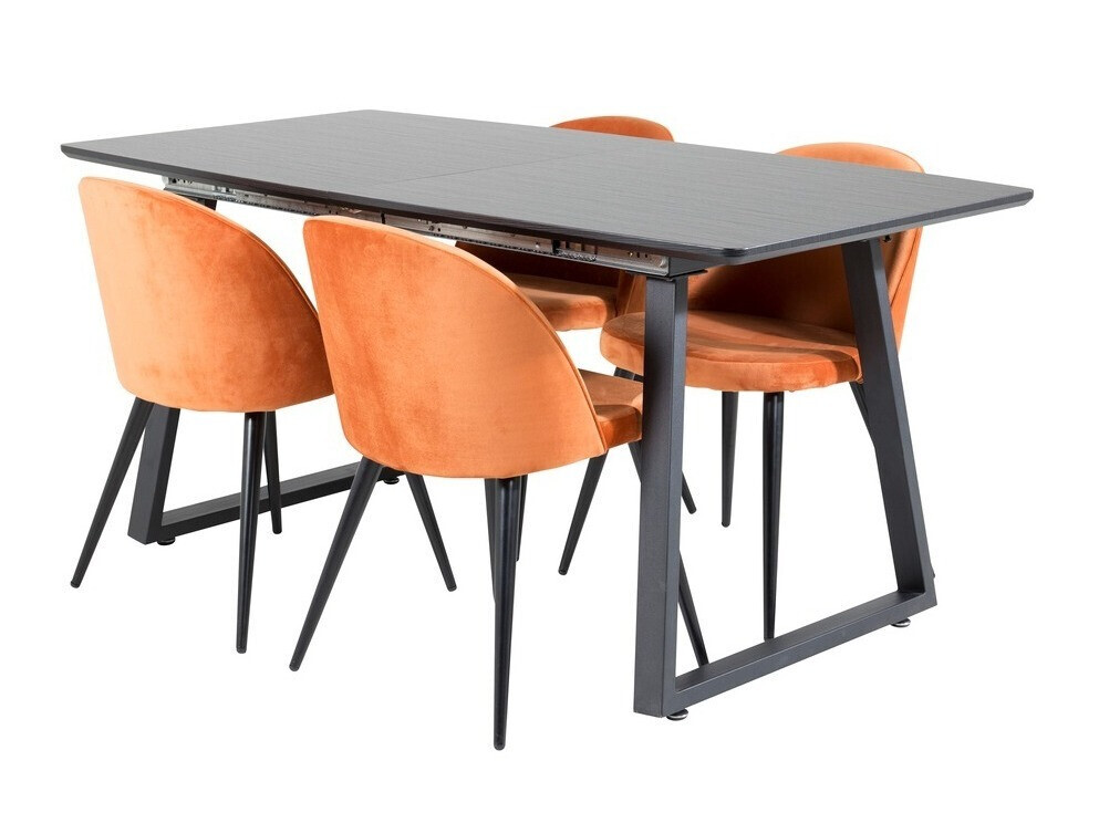 Set de mese Dallas 1609 (Portocaliu + Negru)