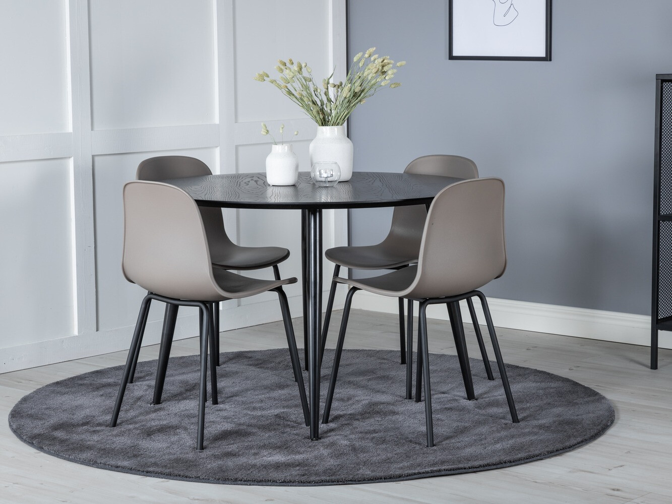 Set de mese Dallas 1622 (Chaki + Negru)