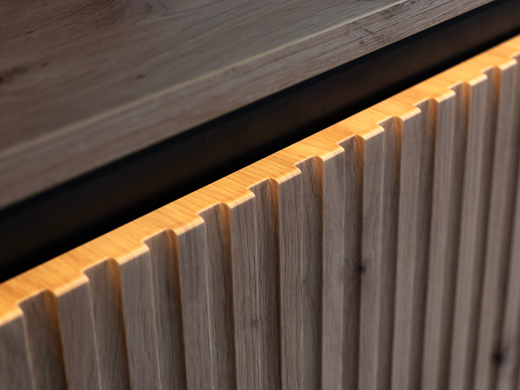 Comodă TV Fernolu 105 (Stejar artizan + Negru)