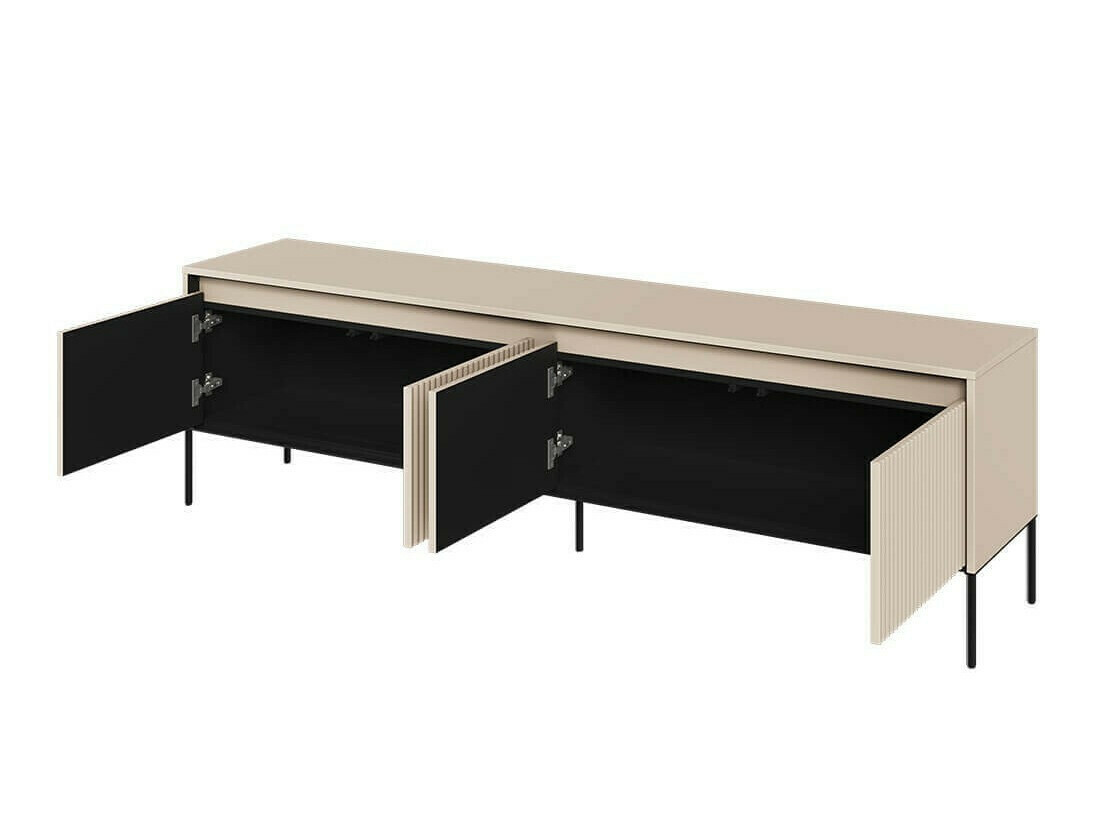 Set de living Fernolu 112 (Bej + Negru)