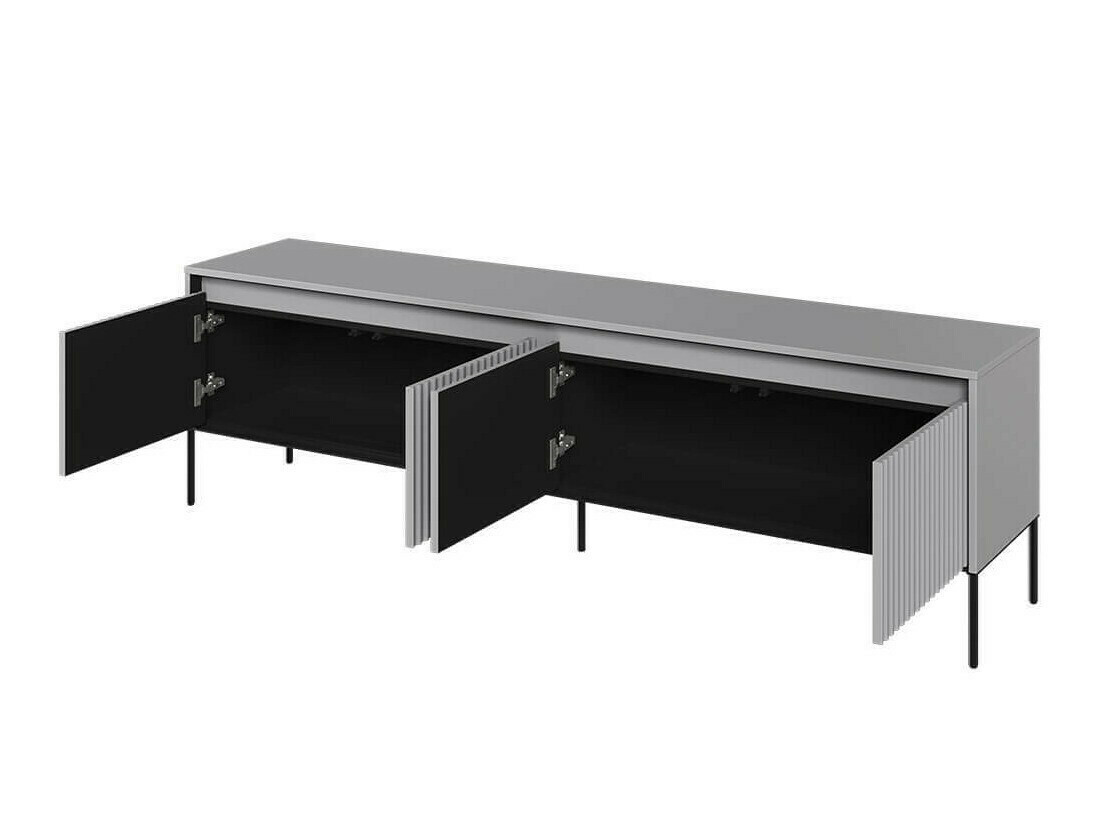 Set de living Fernolu 112 (Gri + Negru)
