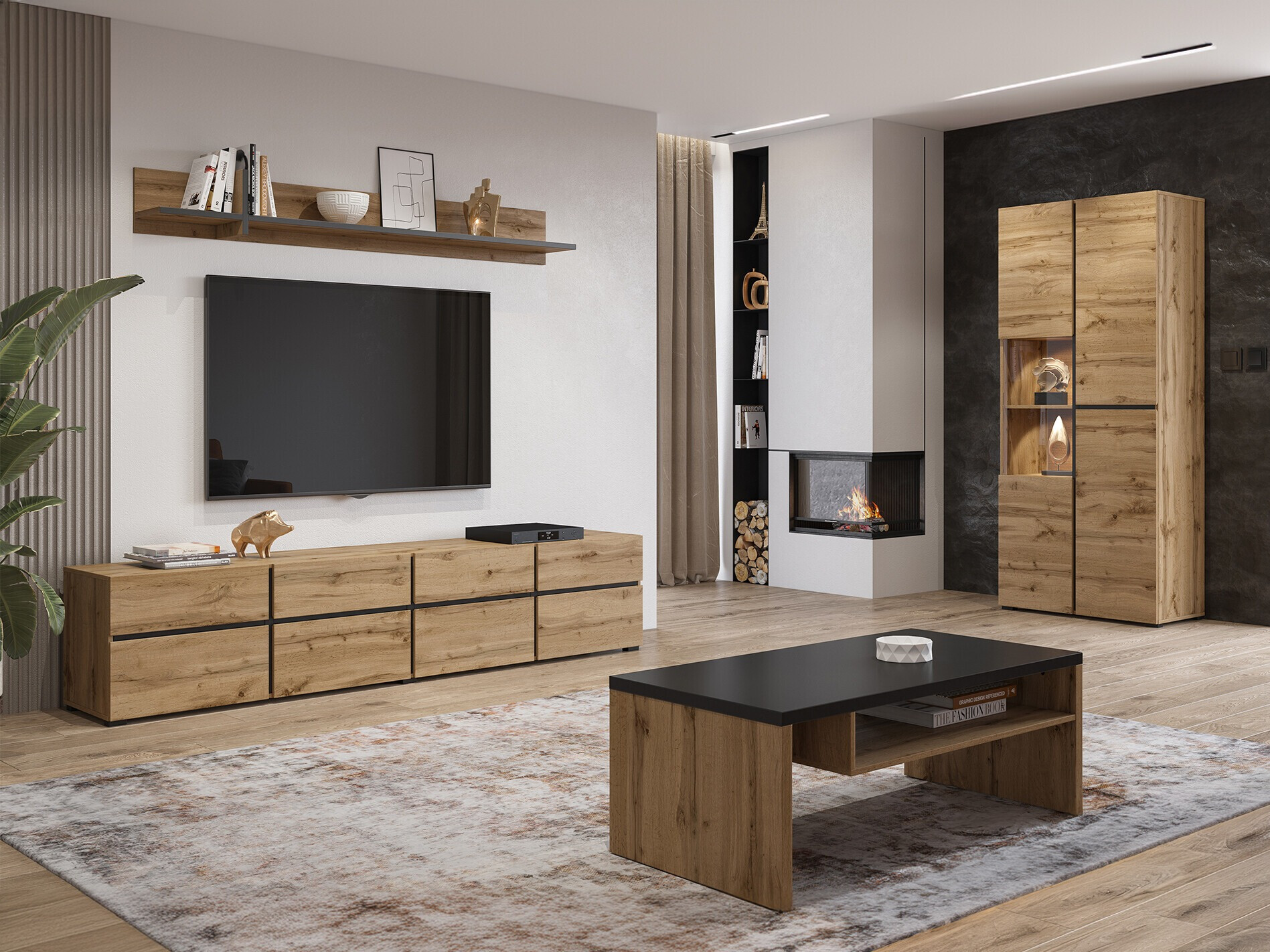 Set de living Alfere 117 (Stejar Wotan)