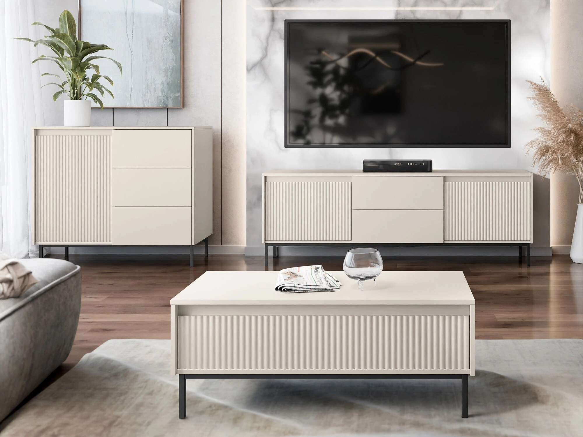 Set de living Comfivo Delruva II (Cașmir)