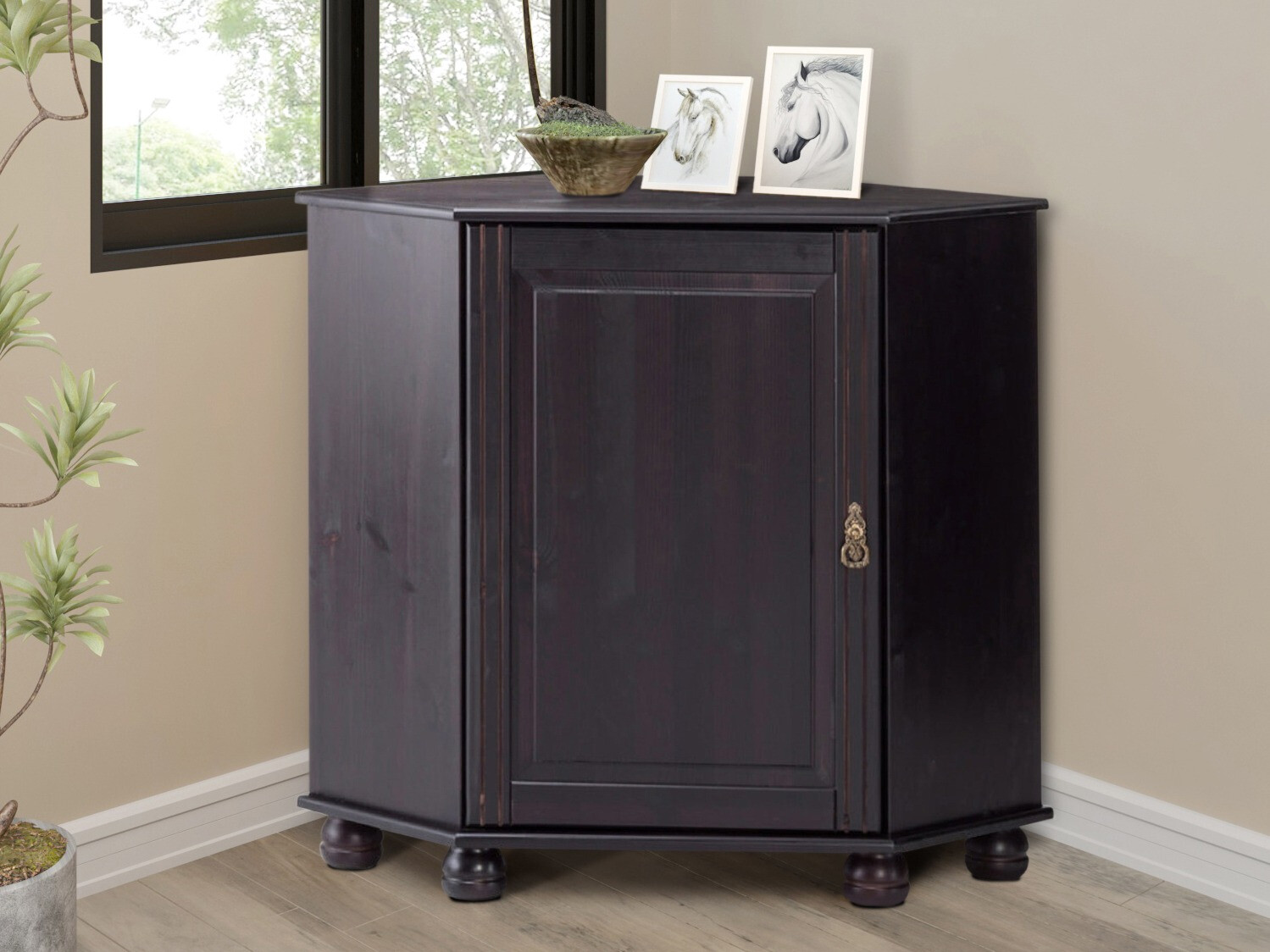 Dulap de colț Nolcore 105 (Maro închis)