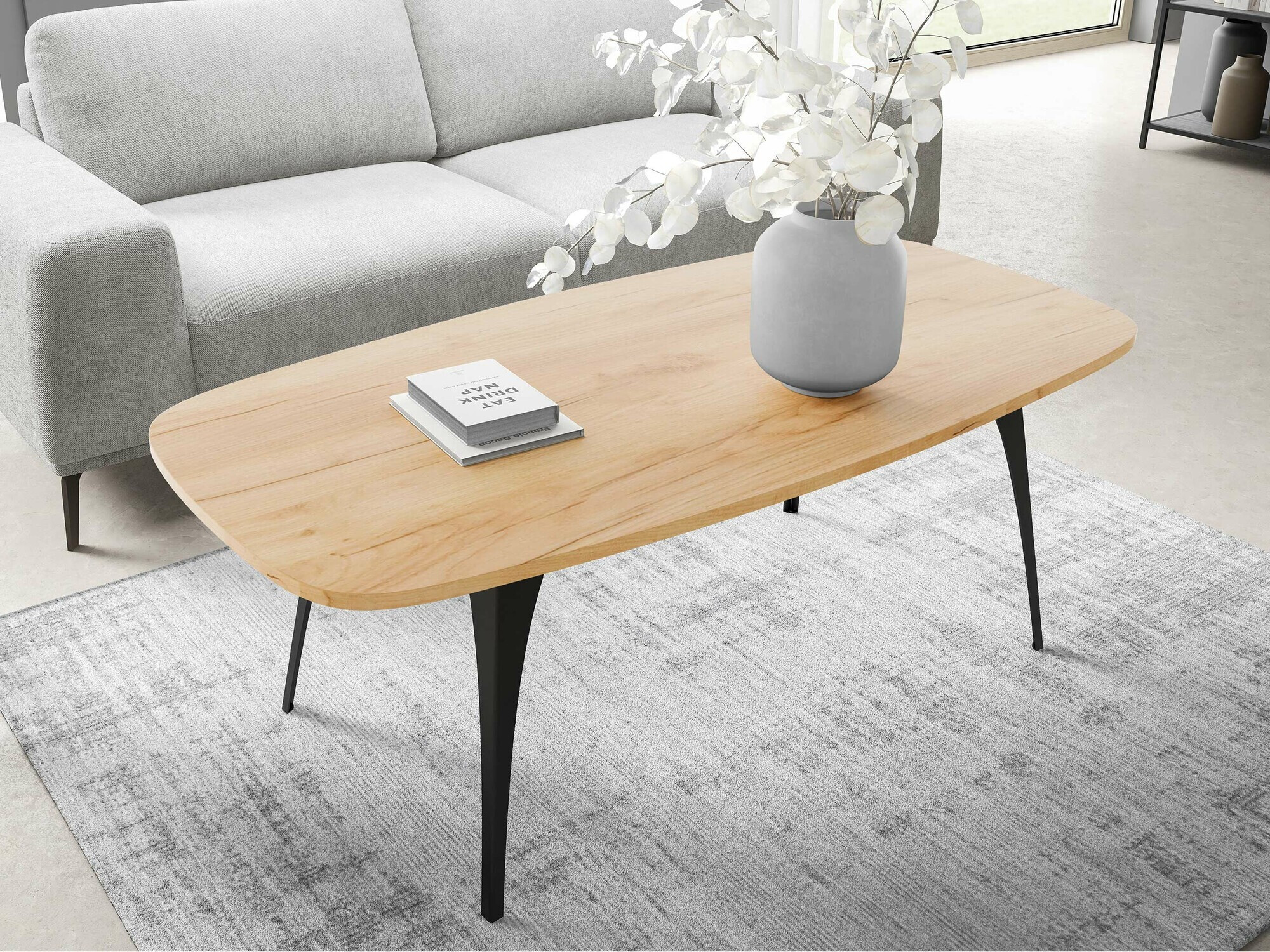 Măsuță de cafea Oswego 125 (Stejar Craft auriu)