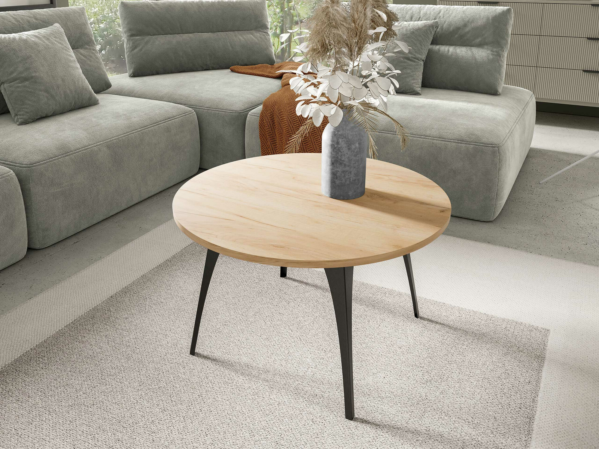 Măsuță de cafea Oswego 126 (Stejar Craft auriu)