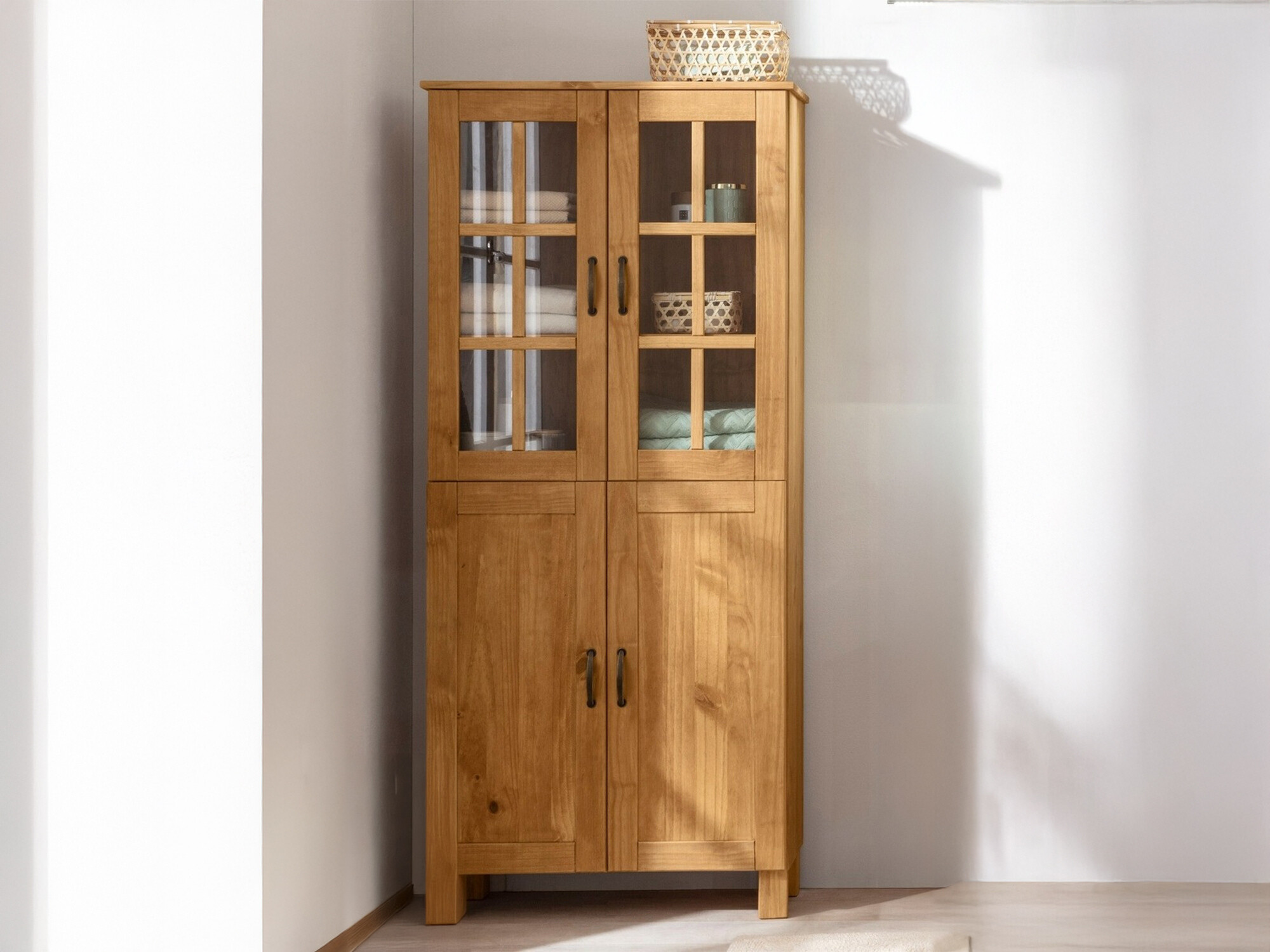 Cabinet de baie neancorat Ophlevu 100 (Pin)