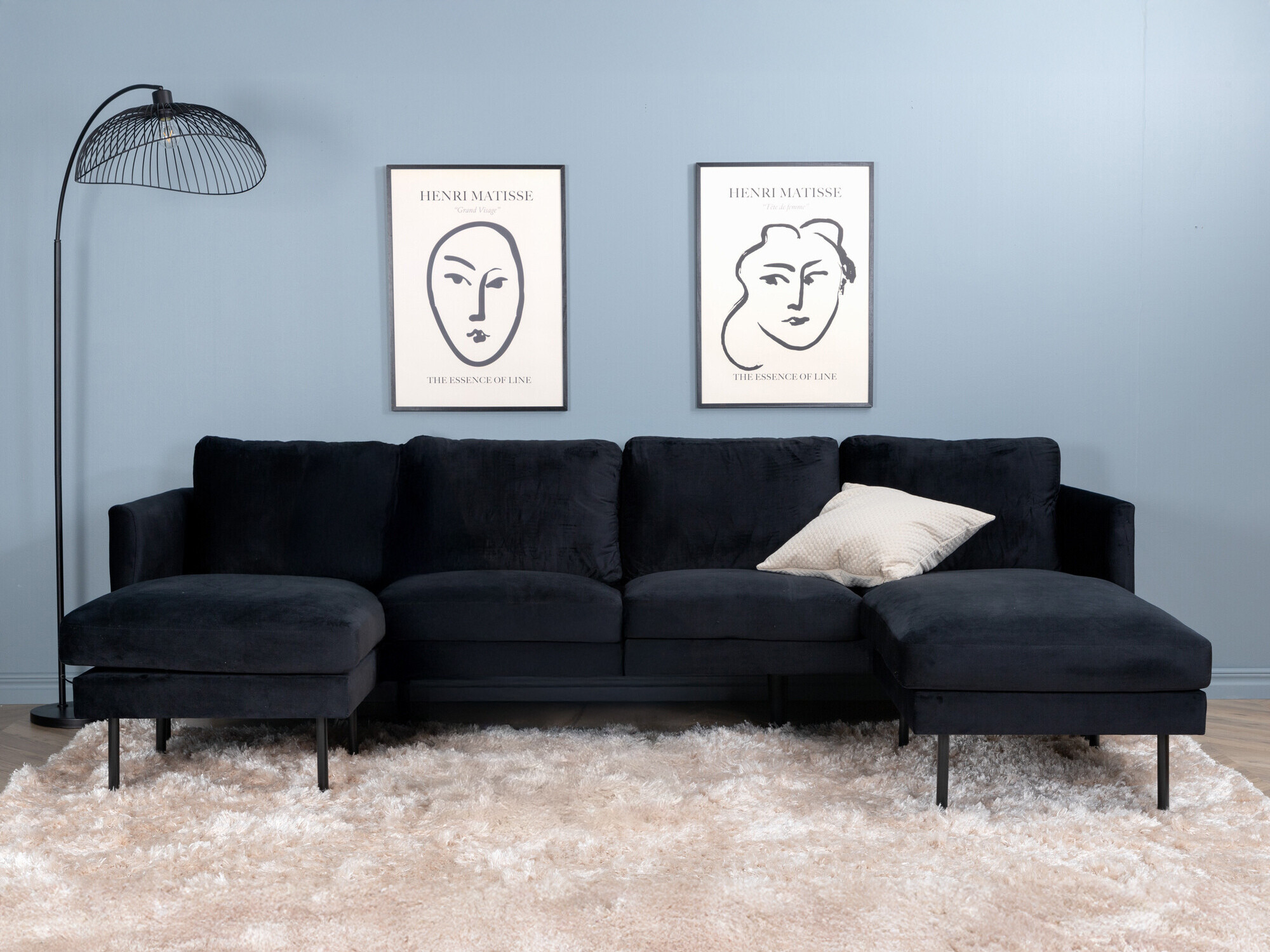 Colțar Fercame 102 (Negru)