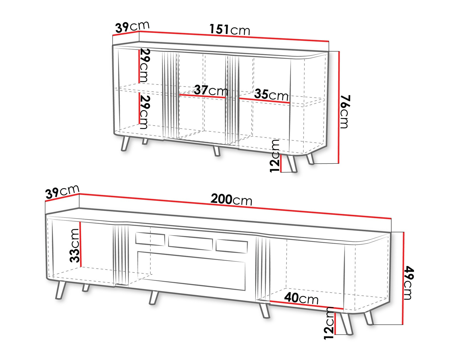 Set de living Modus (Cașmir + Negru)