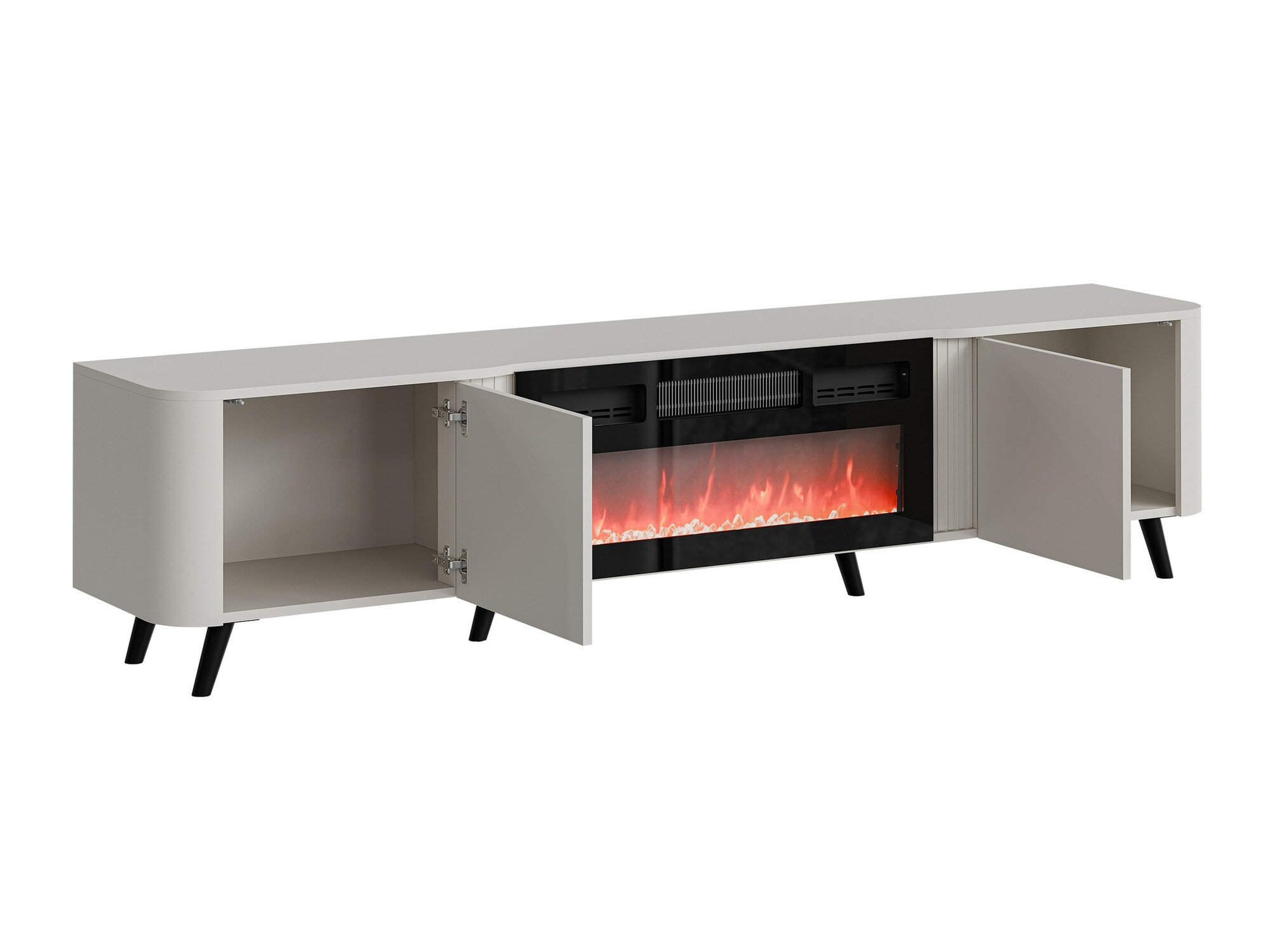 Set de living Modus (Negru + Nuc)